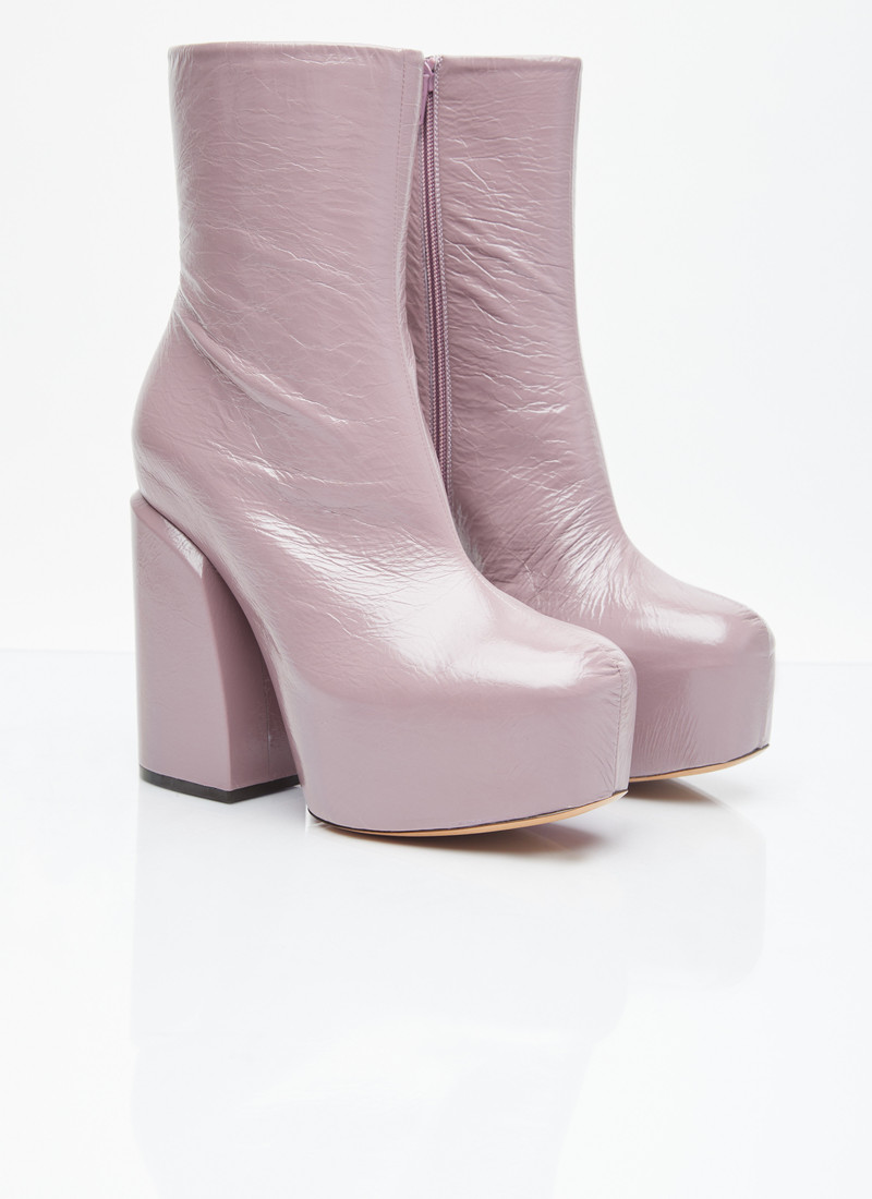 Dries Van Noten Platform Heel Leather Boots outlook