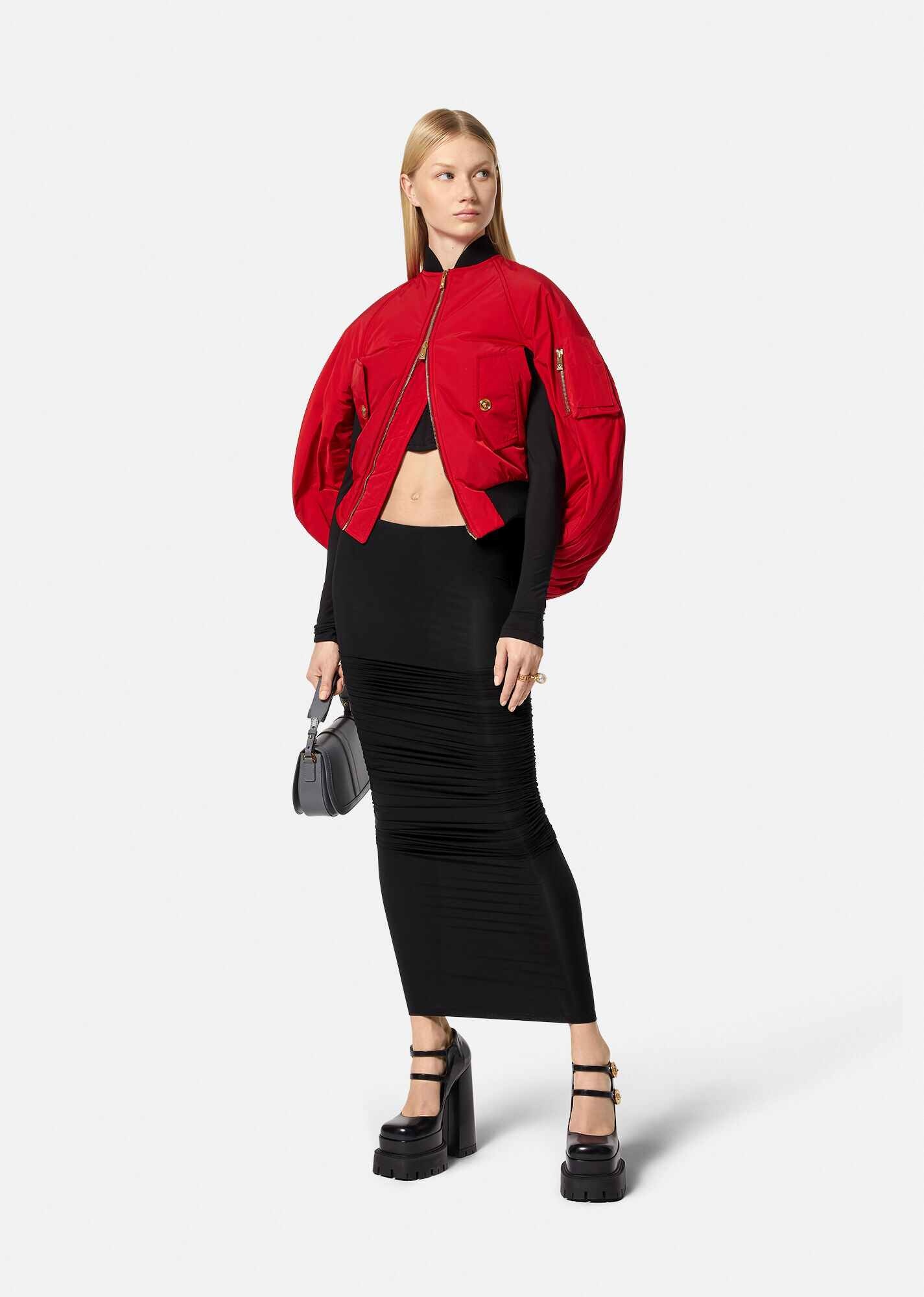 Ruched Midi Skirt - 2