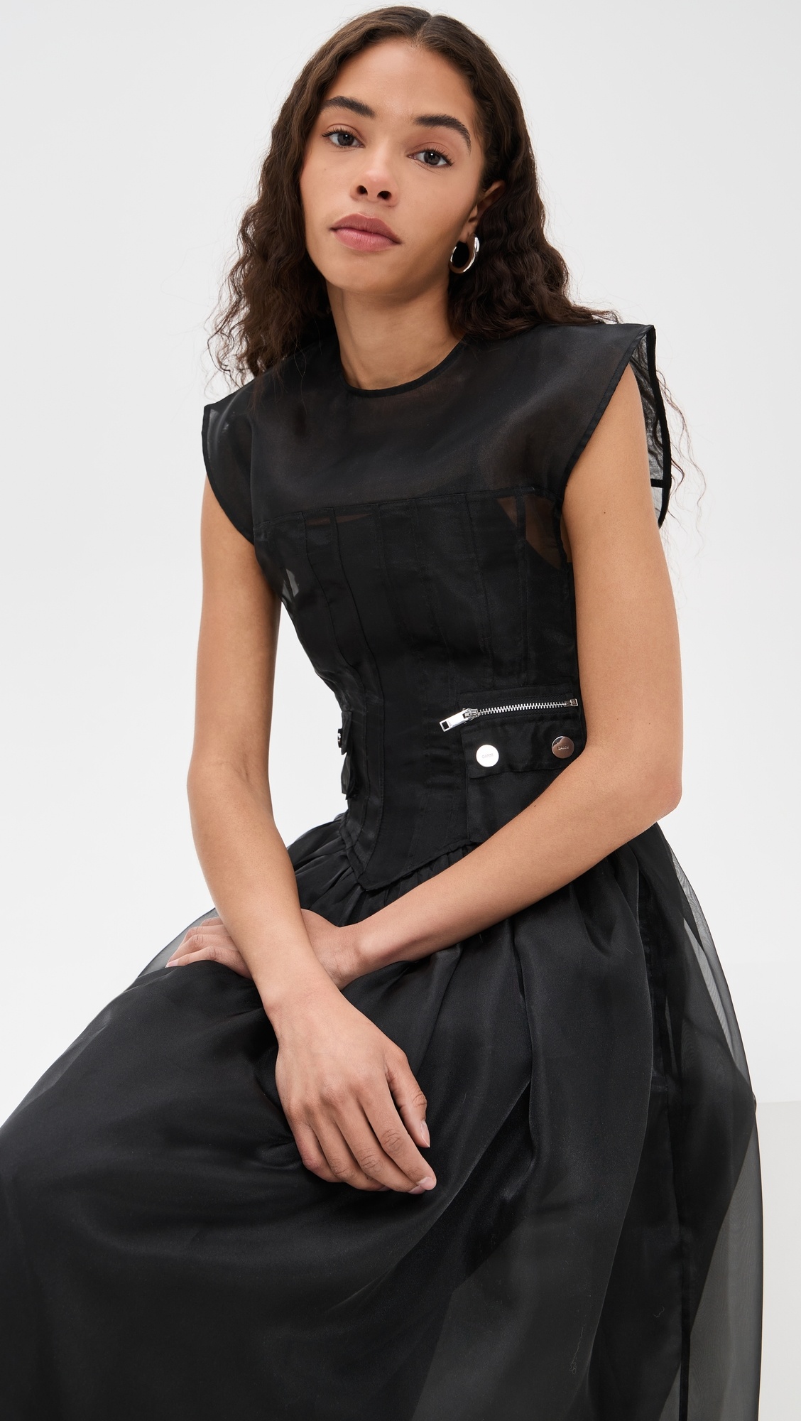 【GANNI / ガニー】Organza dress Ganni + Printed Organza Dress