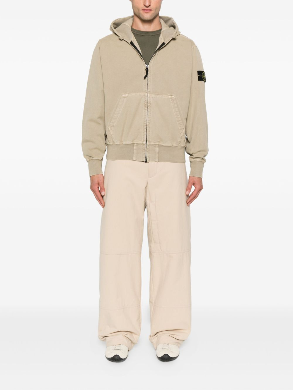 hooded zip-up jacket - 2