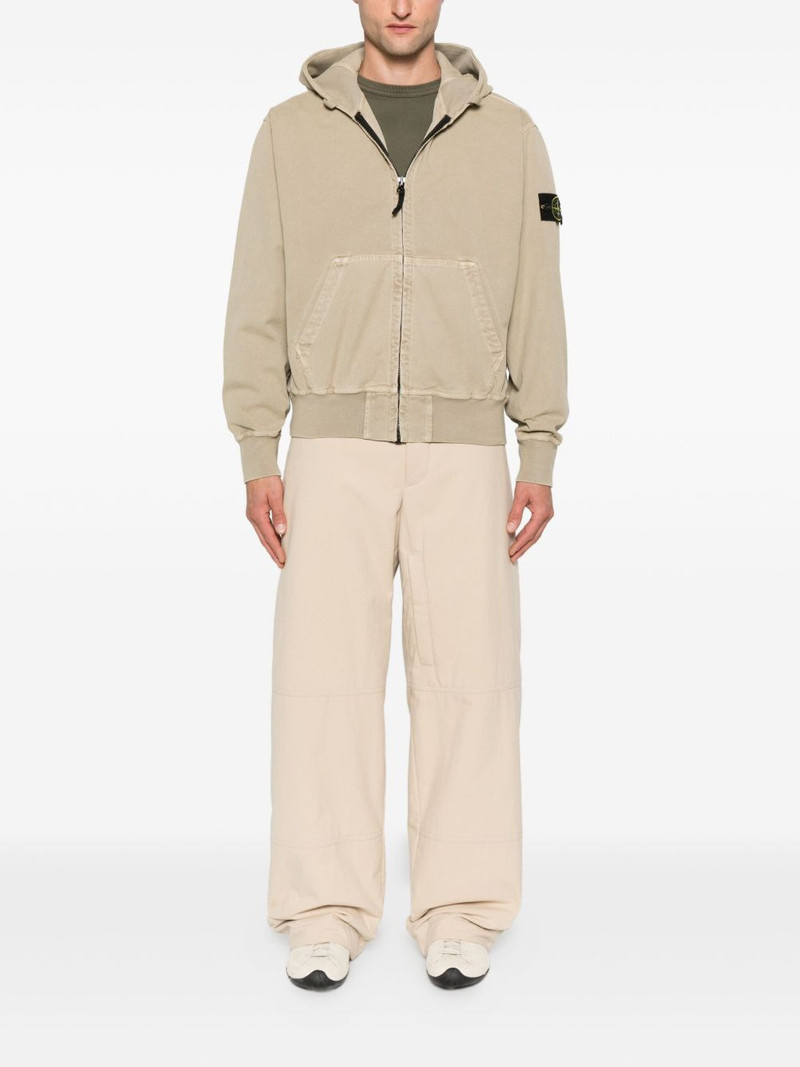 Stone Island hooded zip-up jacket outlook