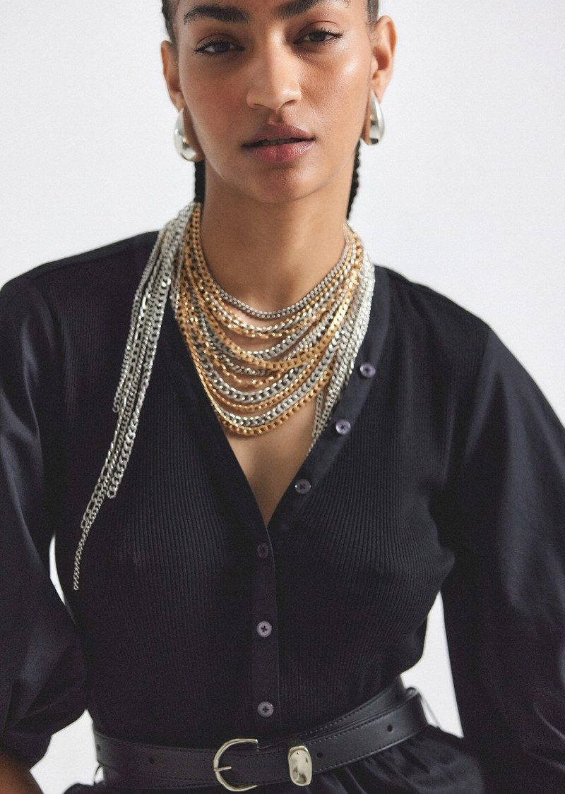 NATALIA MIXED MEDIA DRESS 3