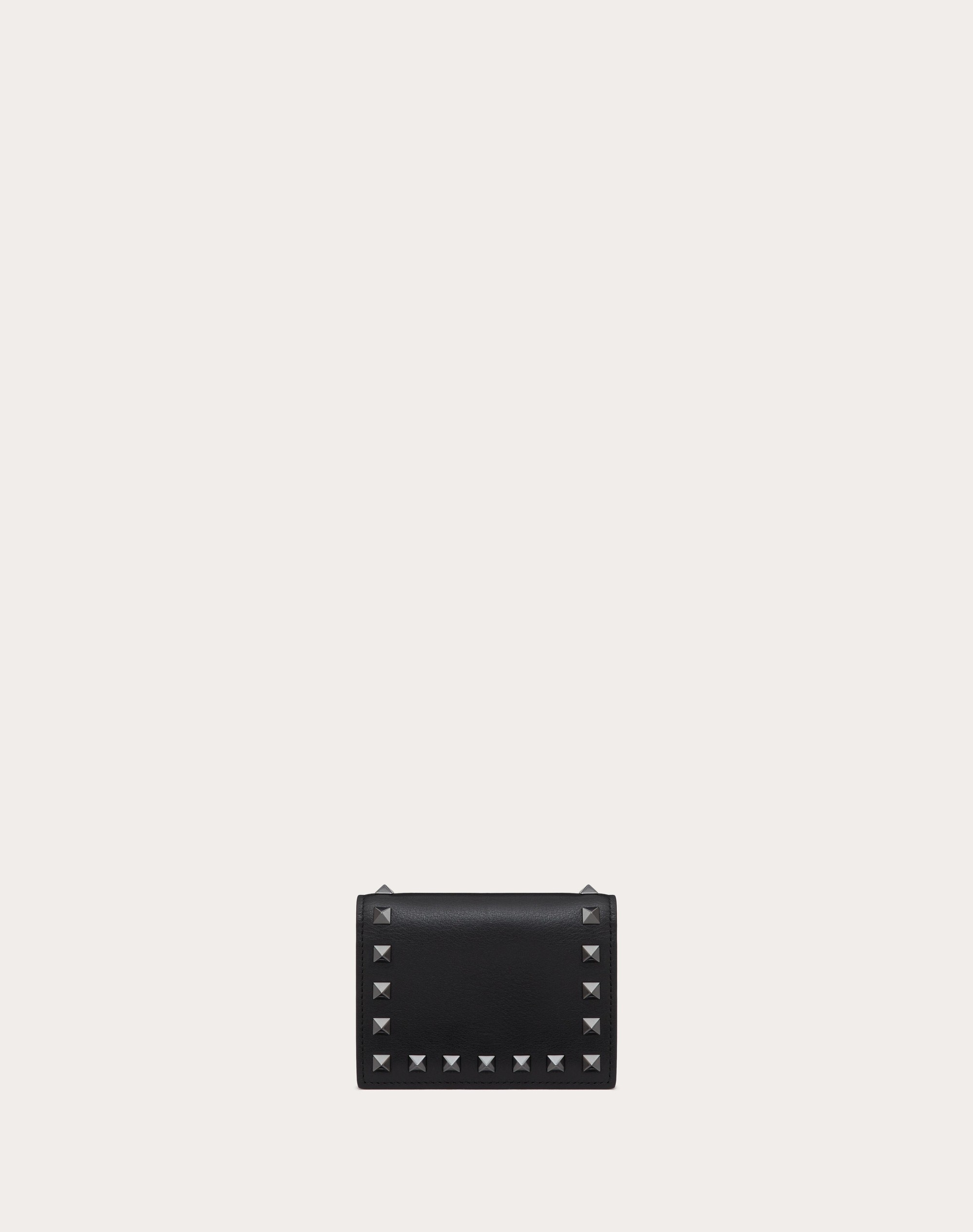 SMALL ROCKSTUD CALFSKIN WALLET - 1