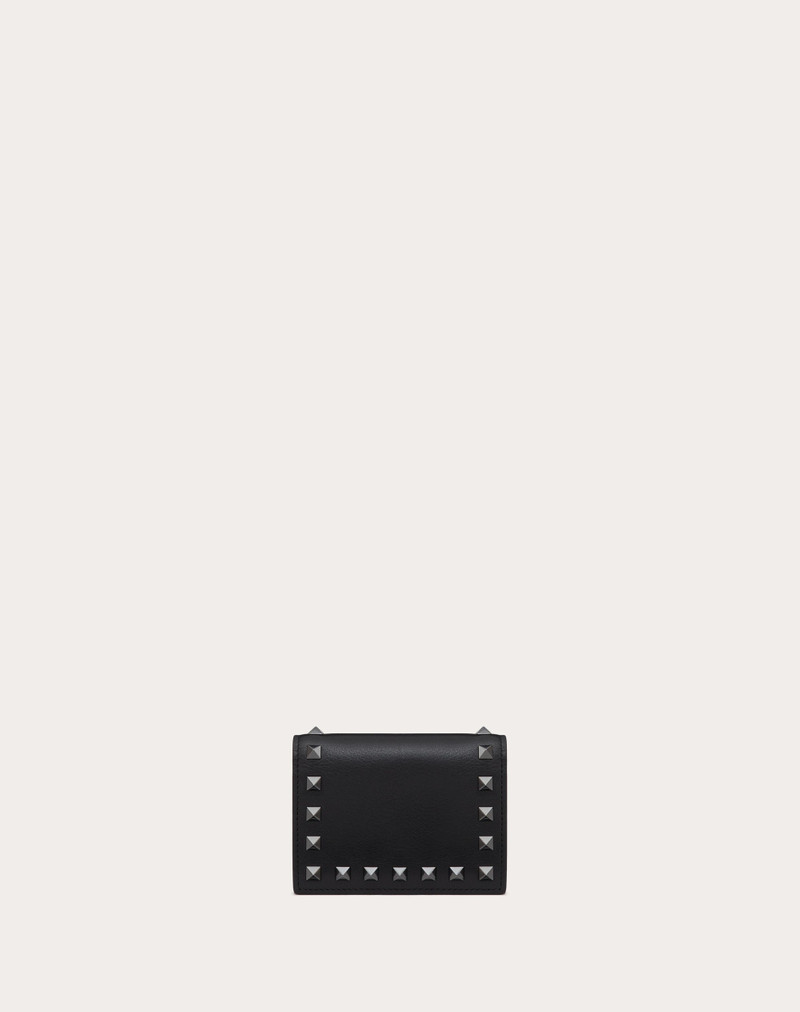 SMALL ROCKSTUD CALFSKIN WALLET 1