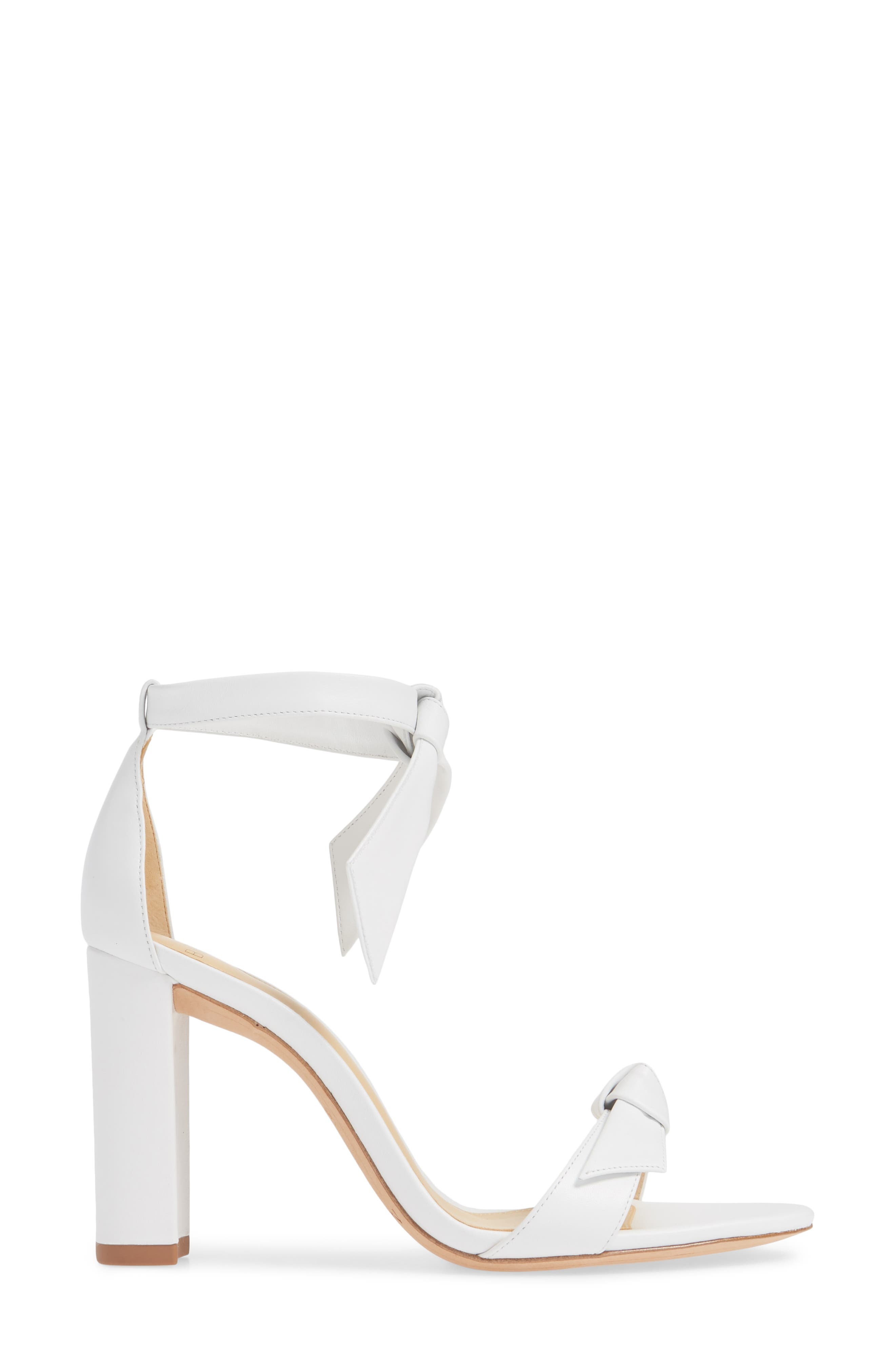 Alexandre Birman Clarita Knotted Sandal in White Leather at Nordstrom - 3