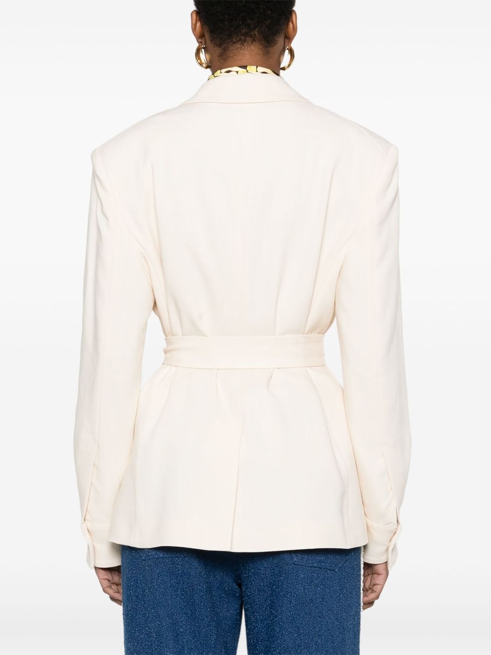 belted blazer - 4