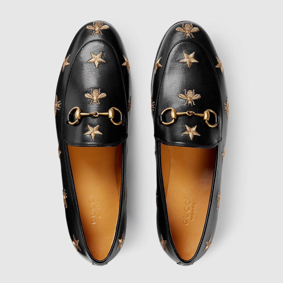 Gucci Jordaan embroidered leather loafer - 3