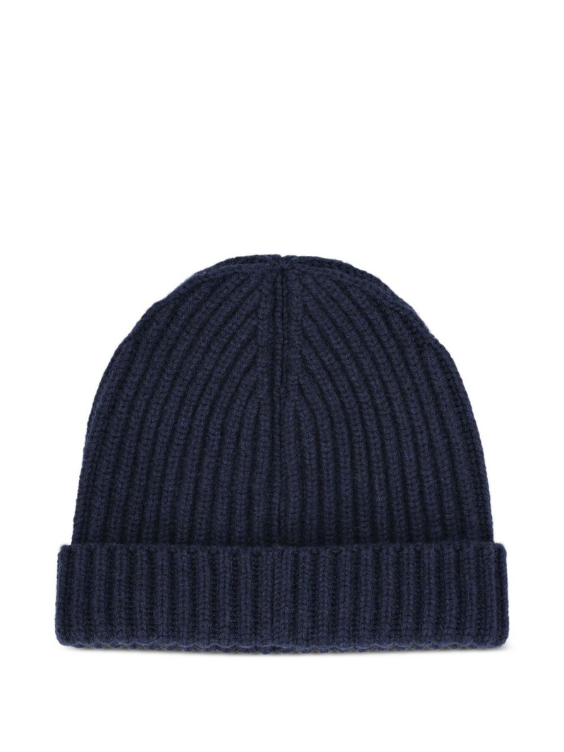 ribbed cashmere beanie 1