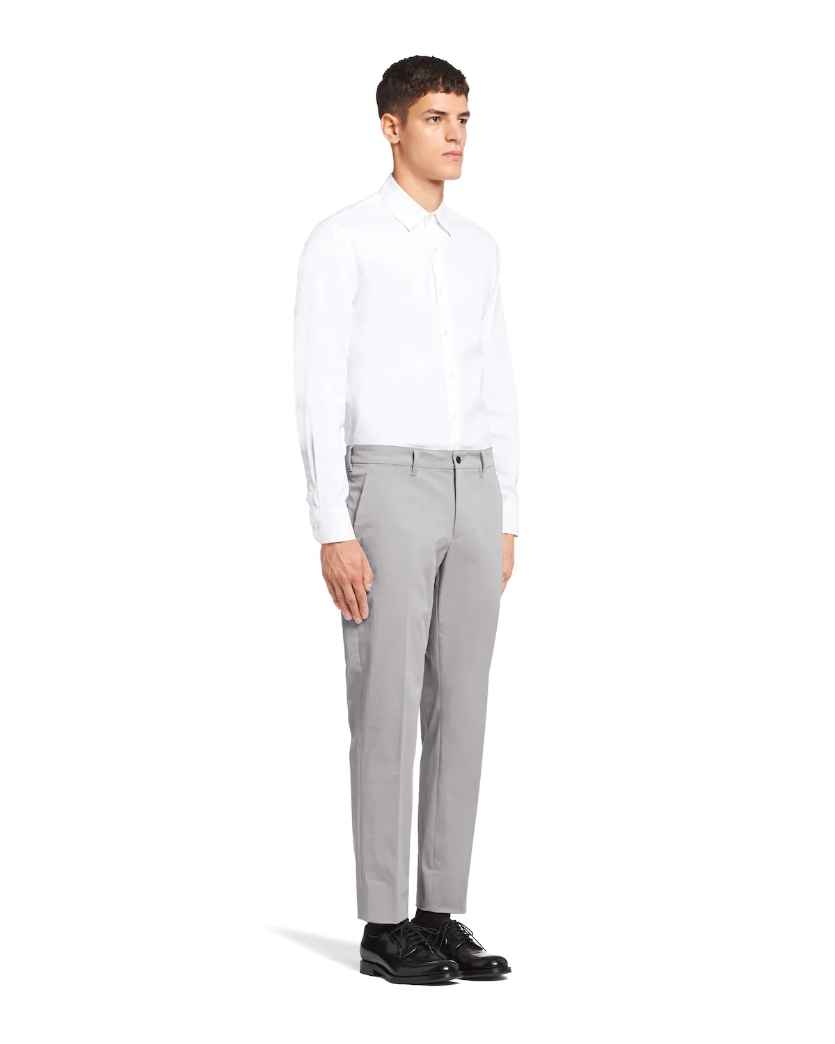 Stretch gabardine trousers - 3