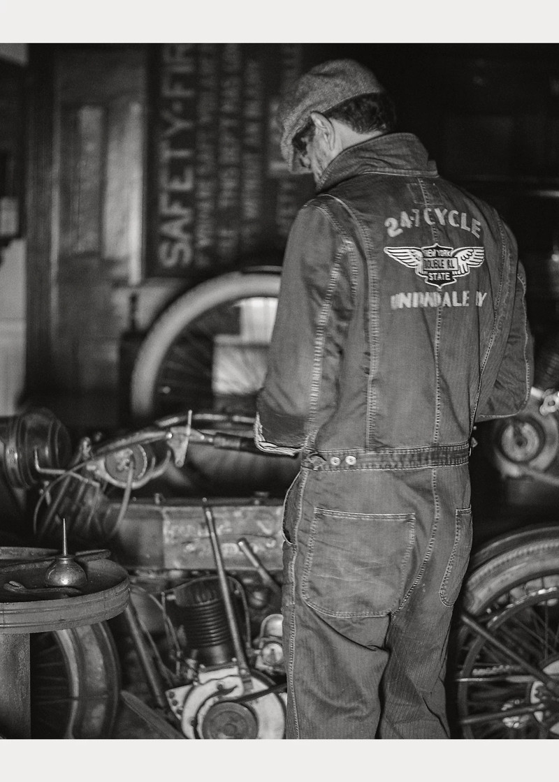 Embroidered Herringbone Twill Coverall 7