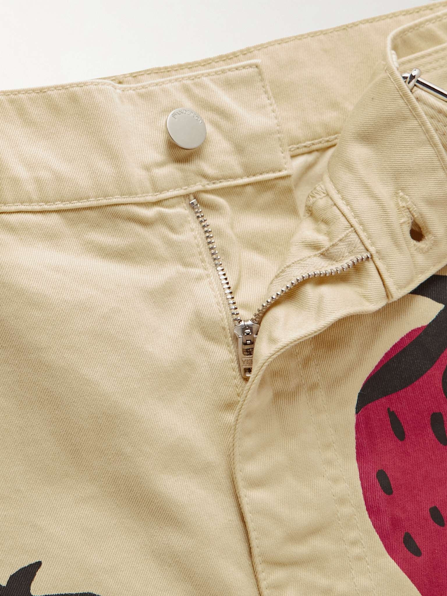 Straight-Leg Belted Printed Cotton-Twill Shorts - 3