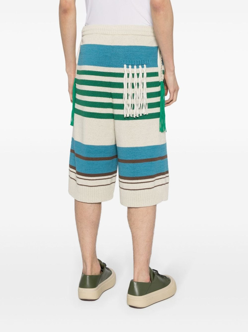 striped ribbed-knit shorts 4