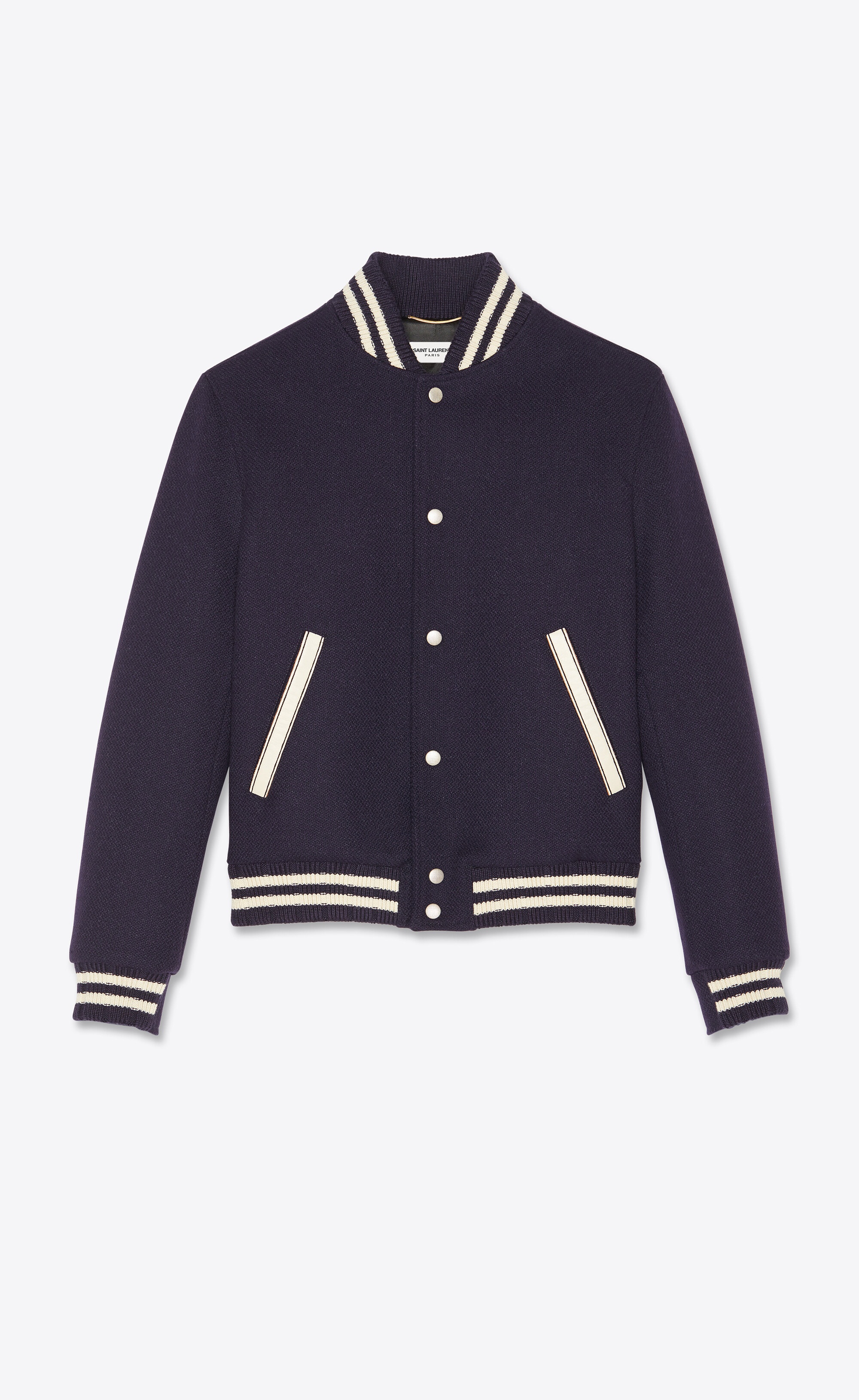 saint laurent teddy jacket in wool - 1