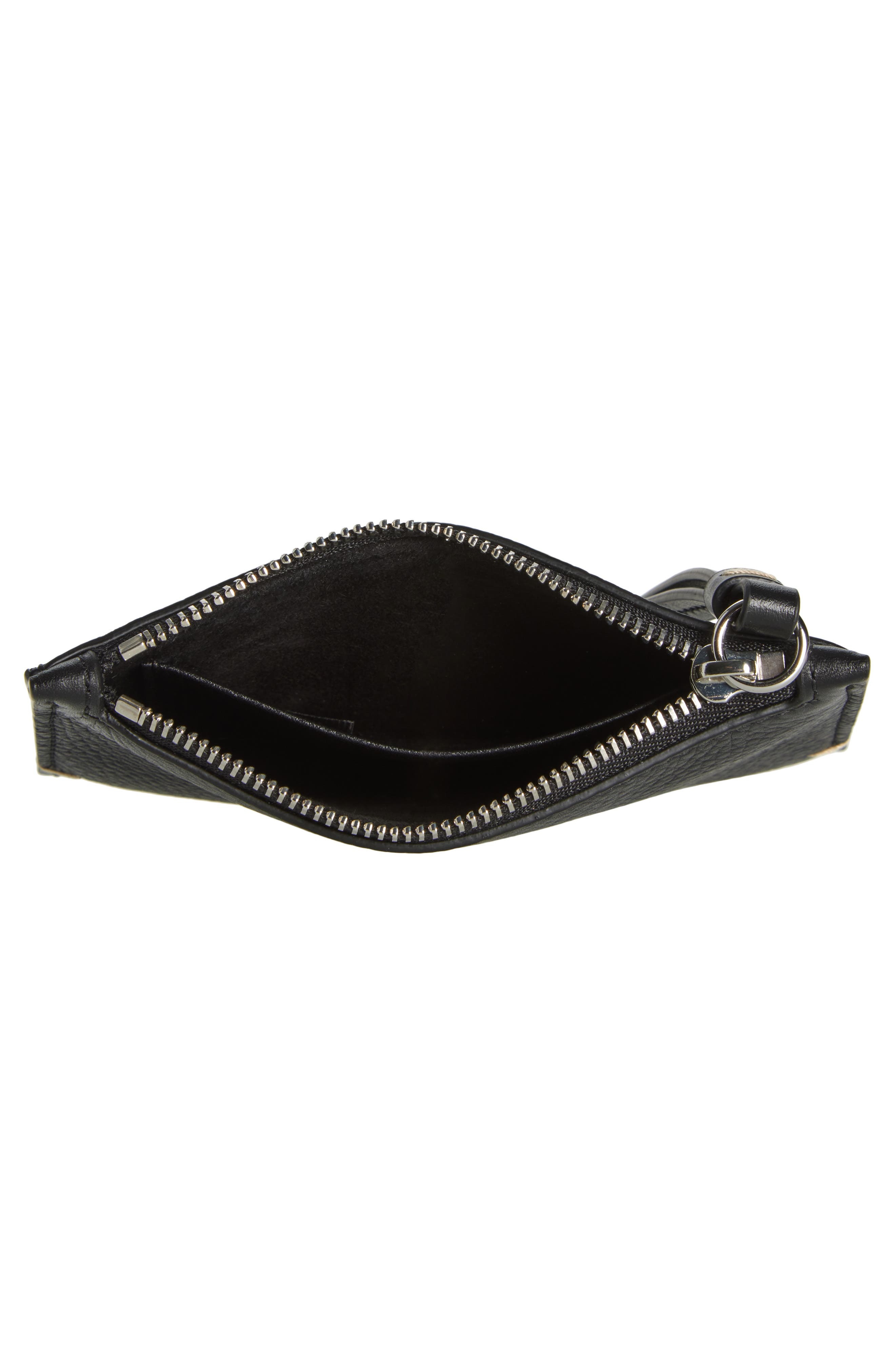 Maison Margiela Small MM4 Leather Pouch in Black/Black/Black at Nordstrom - 5