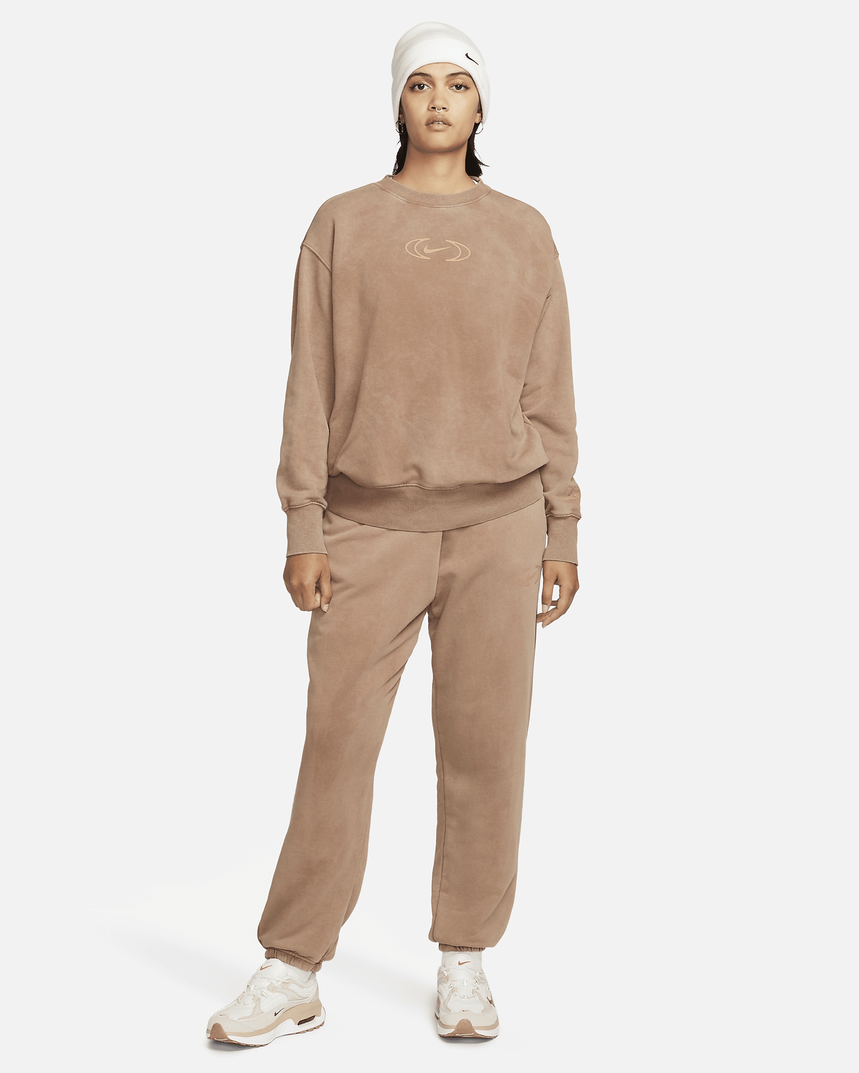 Women's Nike Sportswear Phoenix Fleece Oversized Crew-Neck Sweatshirt - 6