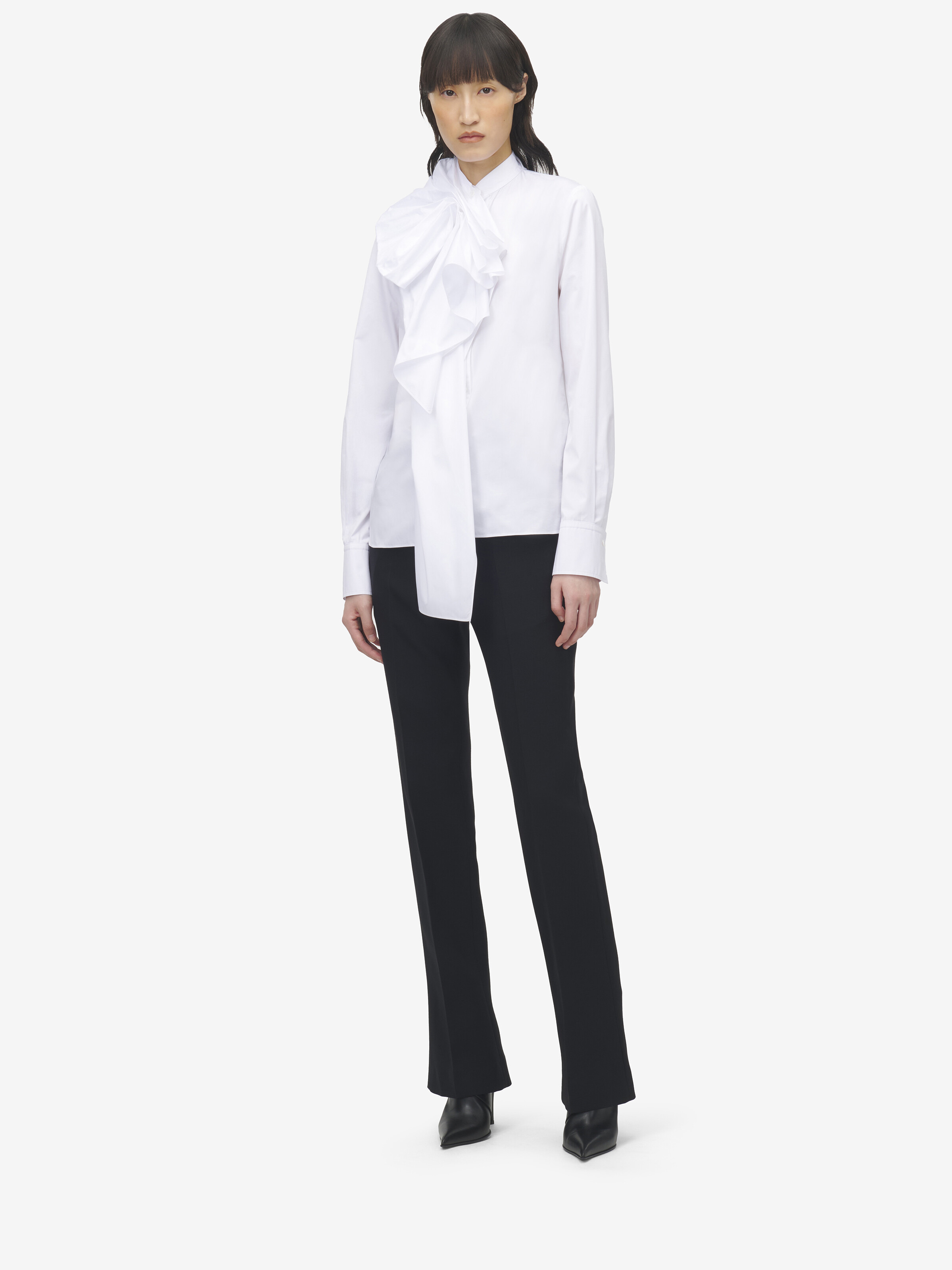 Ruffled Cotton Shirt - 3