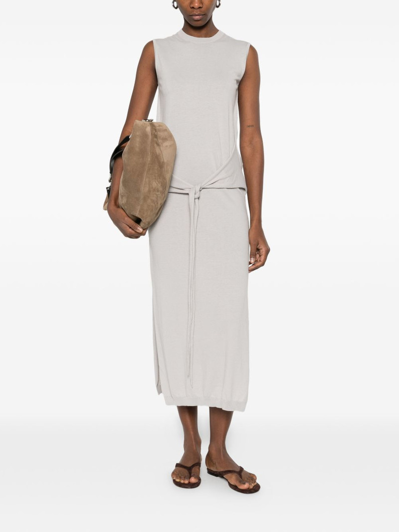 Lemaire sleeveless knotted midi dress outlook