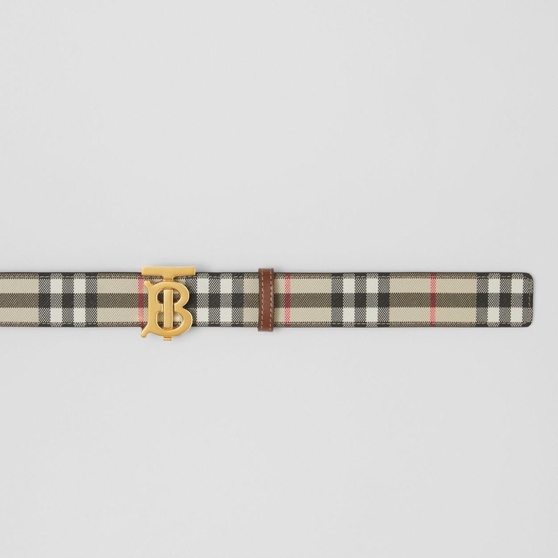 Burberry Reversible Monogram Motif Vintage Check Belt outlook