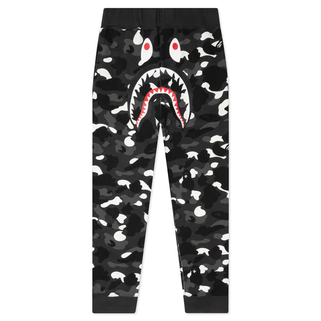 CITY CAMO SHARK SWEAT PANTS - BLACK - 1