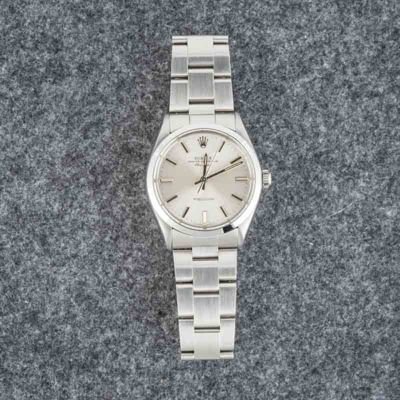 Pre-Owned Rolex Air-King 5500 Silver Dial - 6