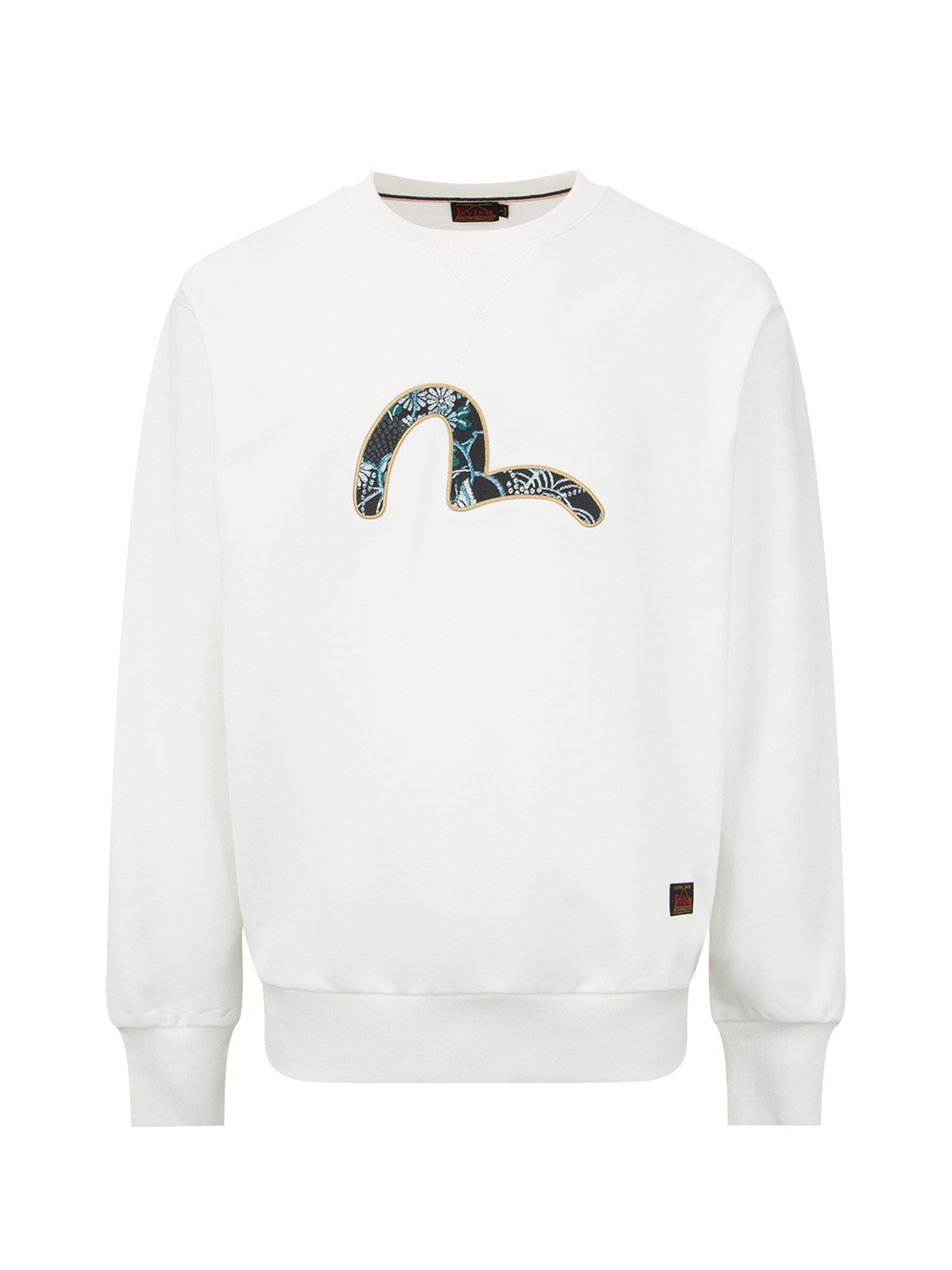 Japanese-pattern Seagull Print Sweatshirt - 12