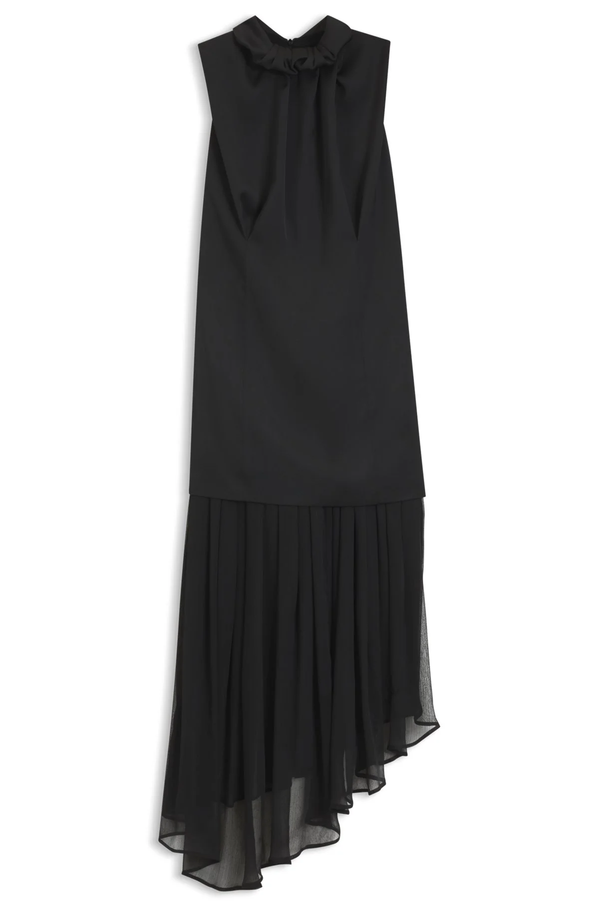 HUGO X ENTIRE STUDIOS SATIN AND CHIFFON DRESS - 1