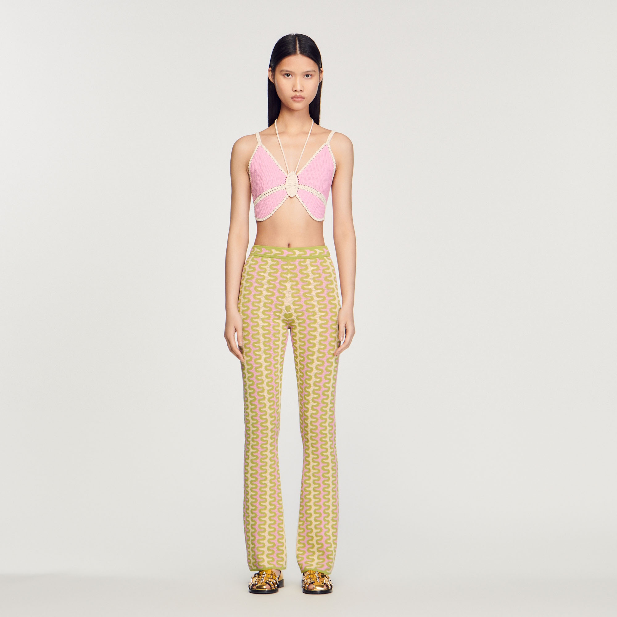Patterned knit pants - 3