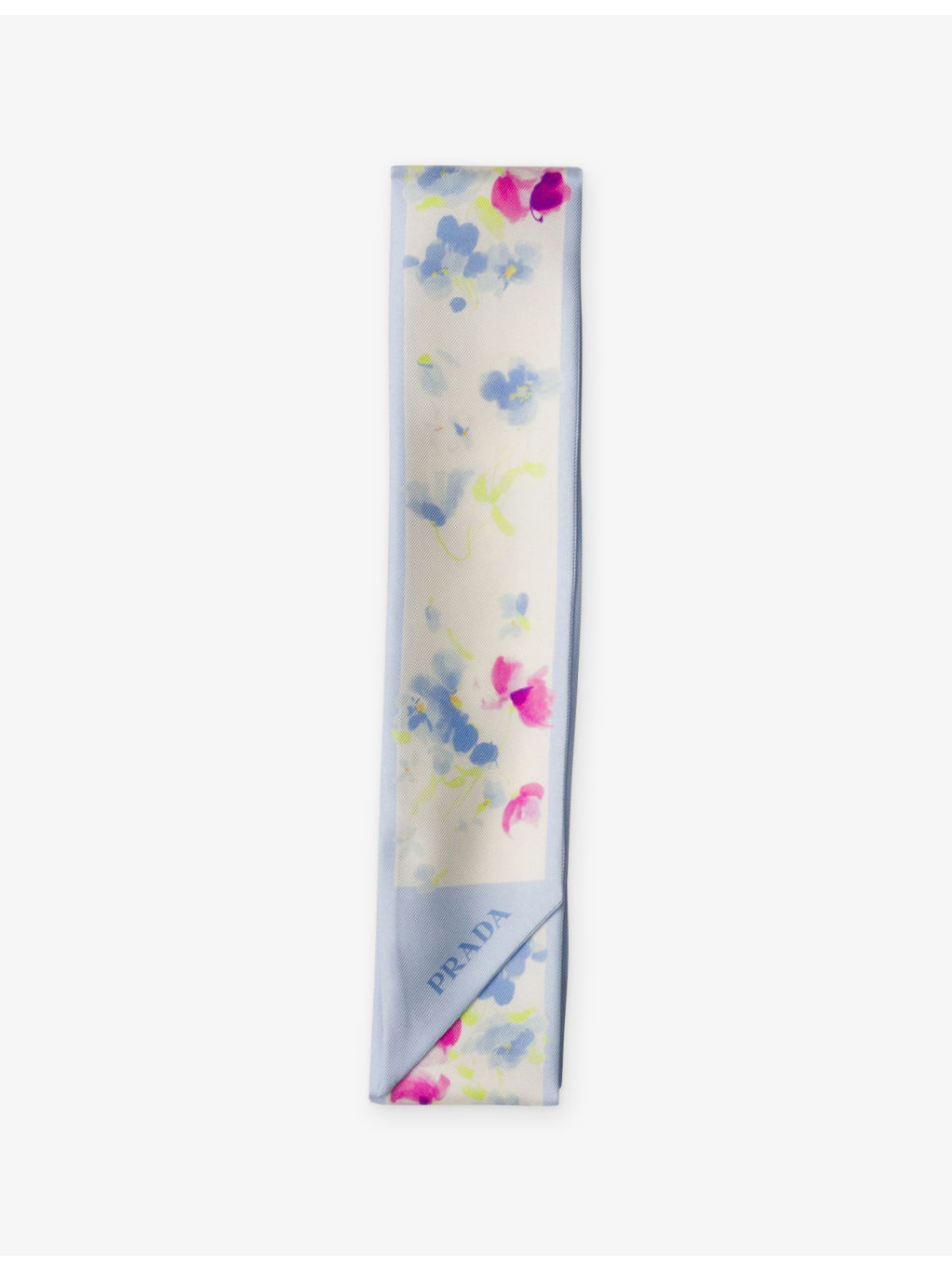 Printed Silk Twill Skinny Scarf - 2