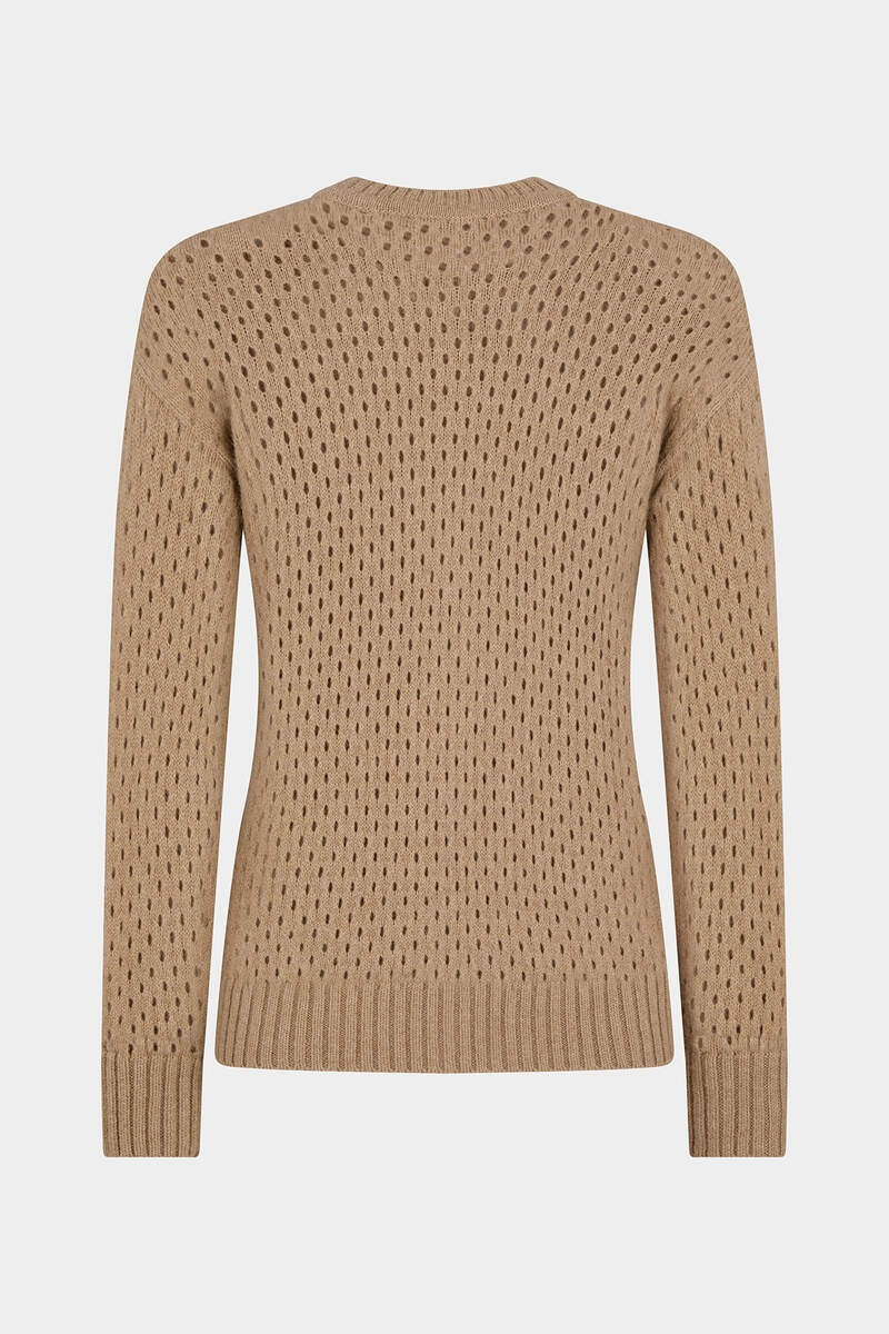 DSQUARED2 OPENWORK KNIT CREWNECK PULLOVER outlook