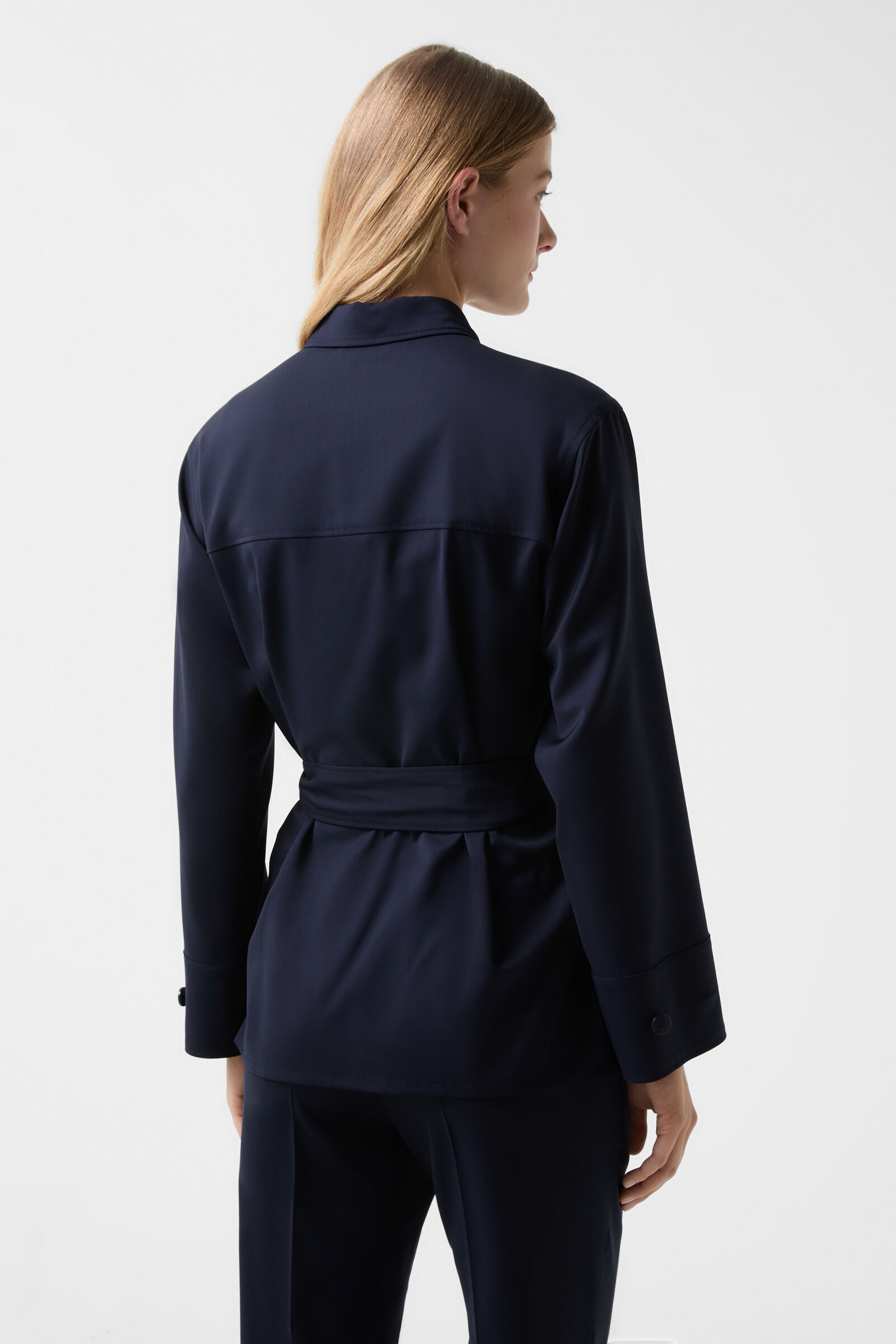 Ysette blouse in Navy blue - 3