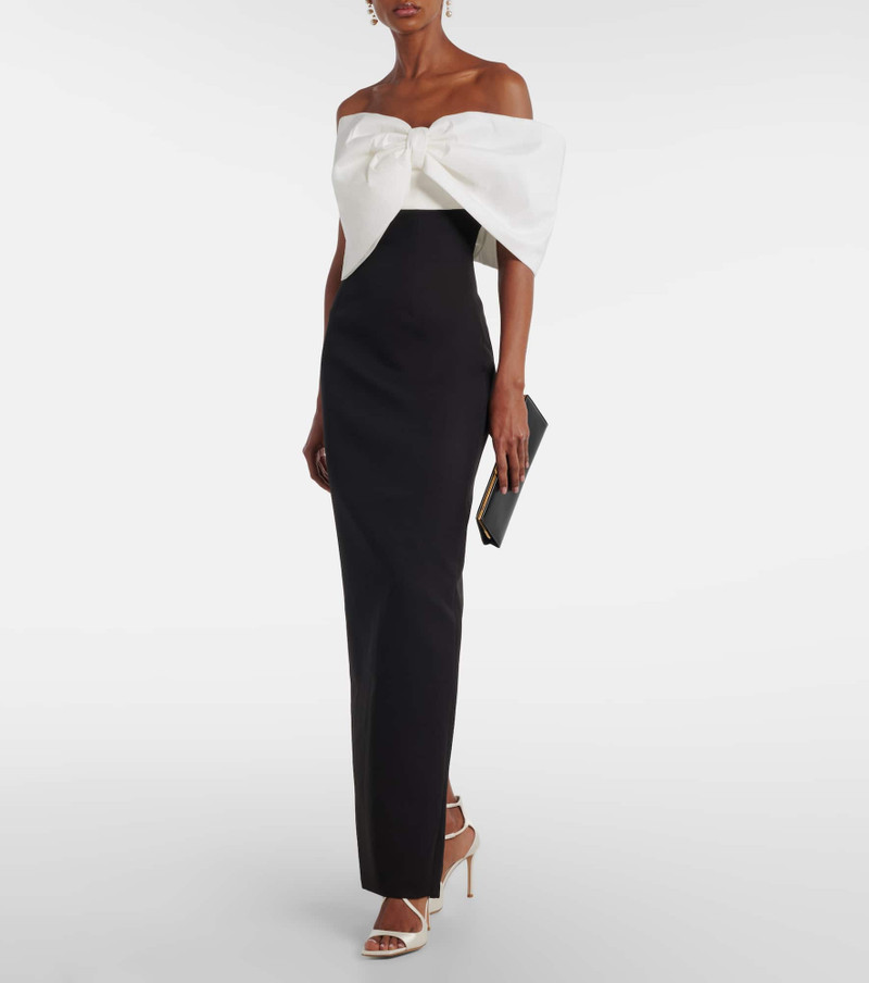 RACHEL GILBERT Kace bow-detail gown outlook