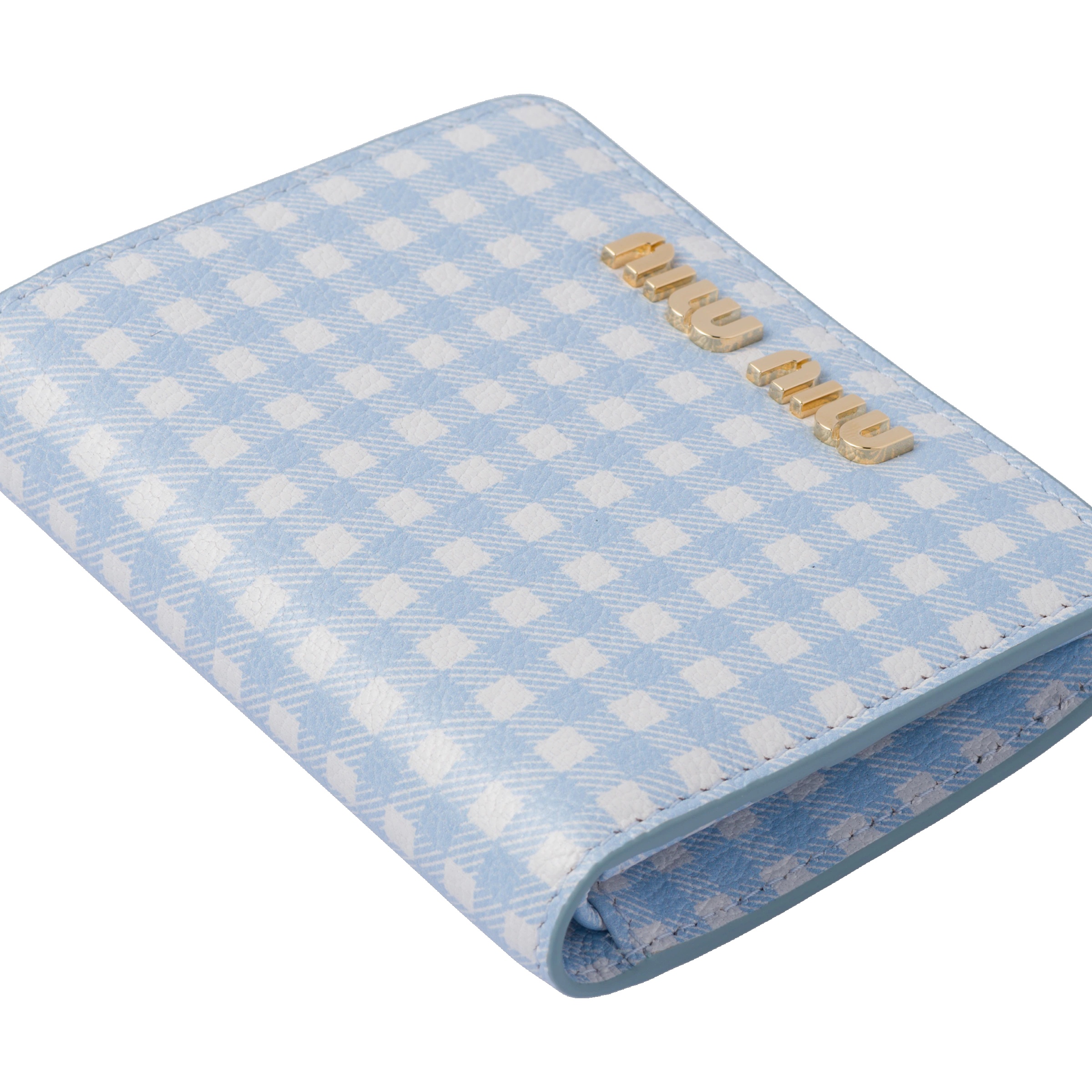 Small printed Madras leather wallet - 2
