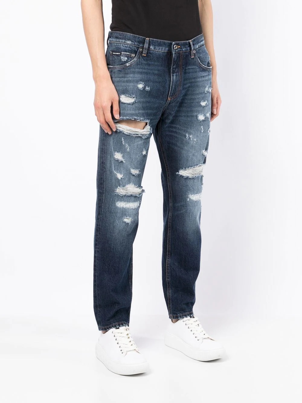 low-rise straight-leg jeans - 3