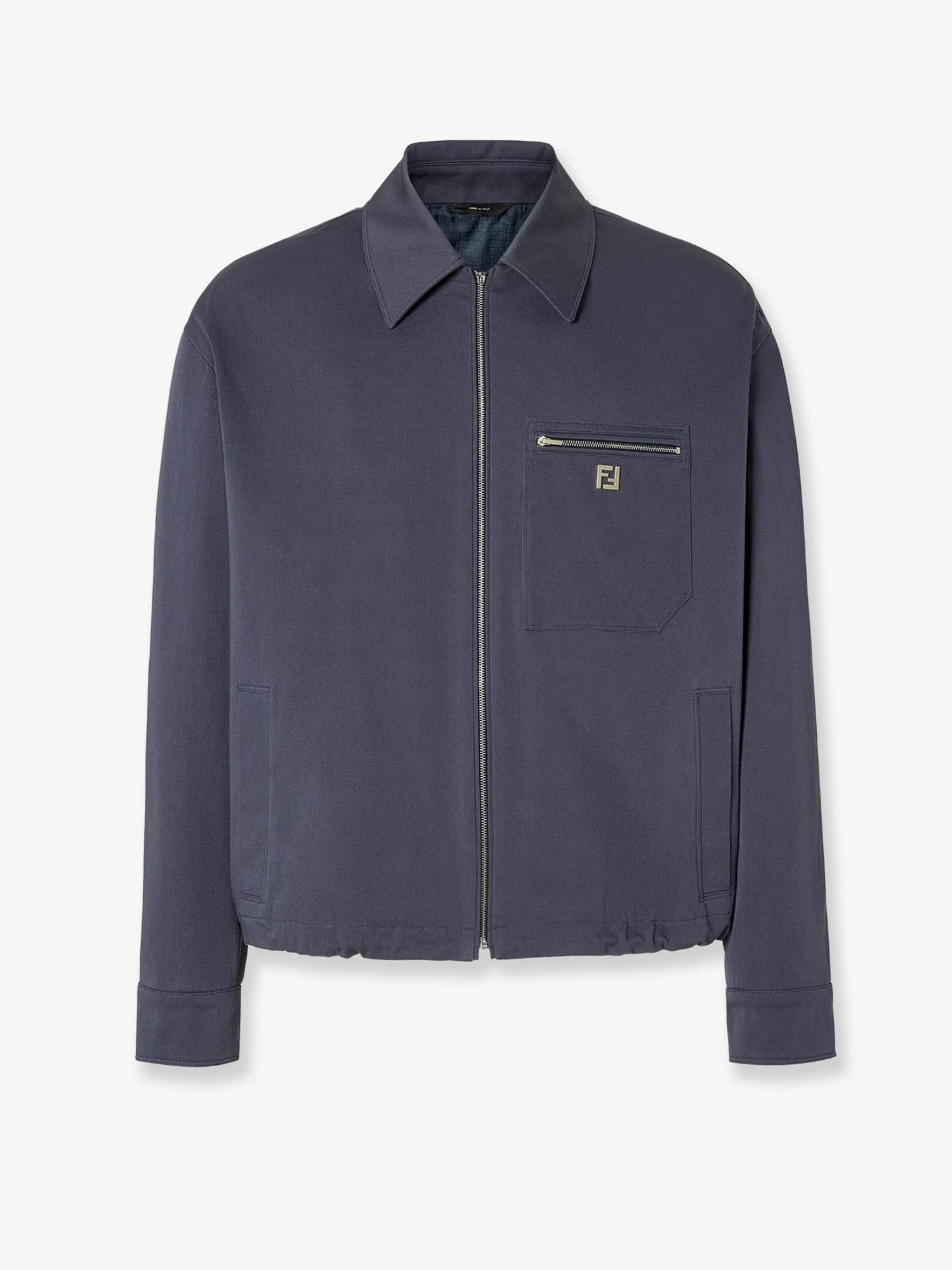 Fendi Cotton Jacket With Ff Detail - 1