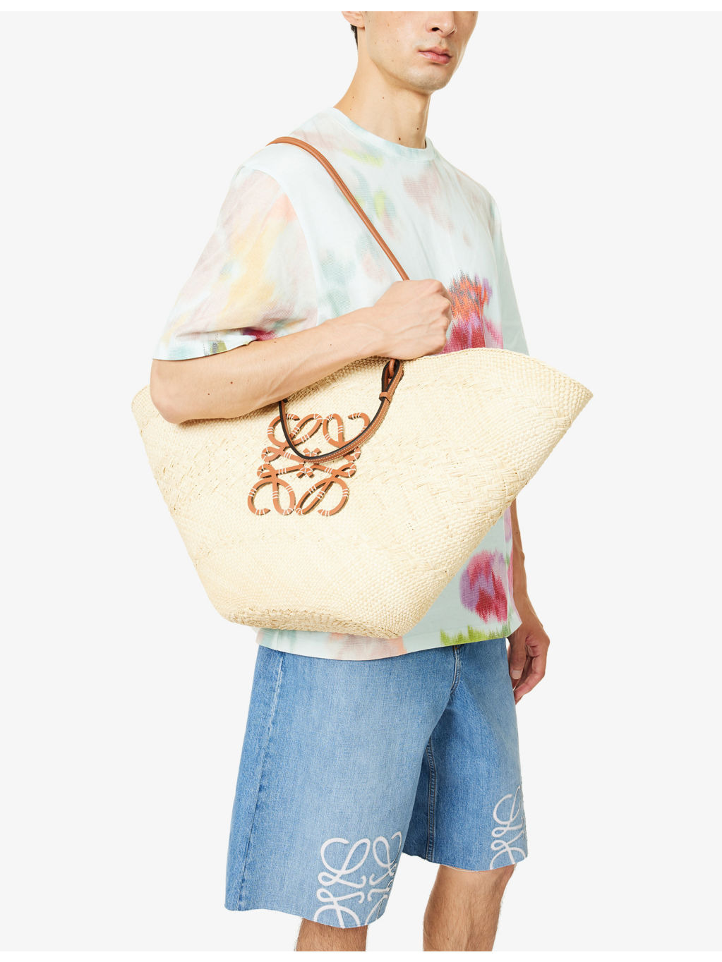 Anagram Large Palm Basket Bag - 2