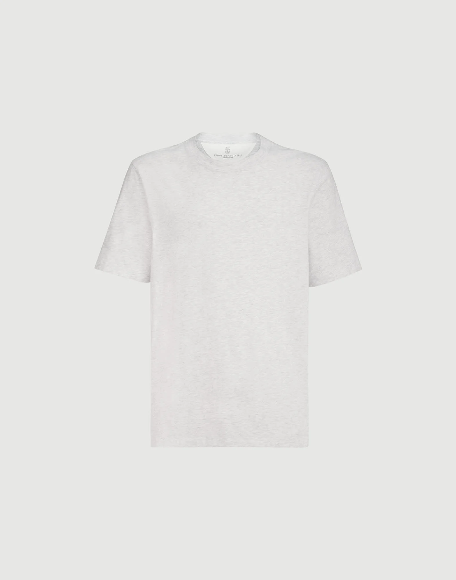 Cotton jersey crew neck T-shirt - 1