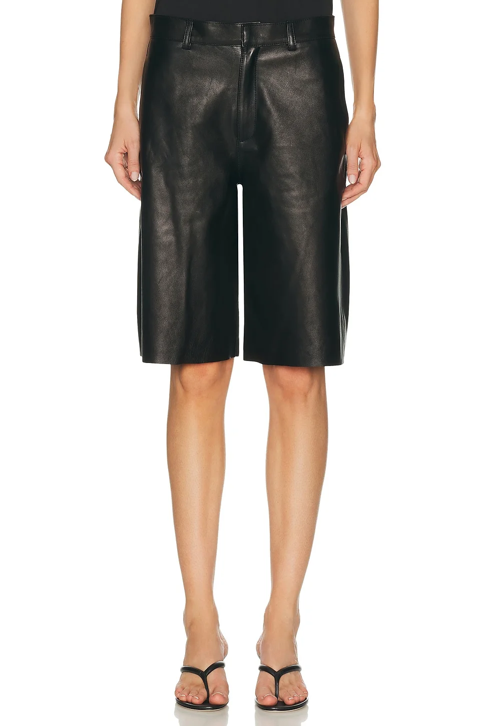 Boxy Leather Short - 1