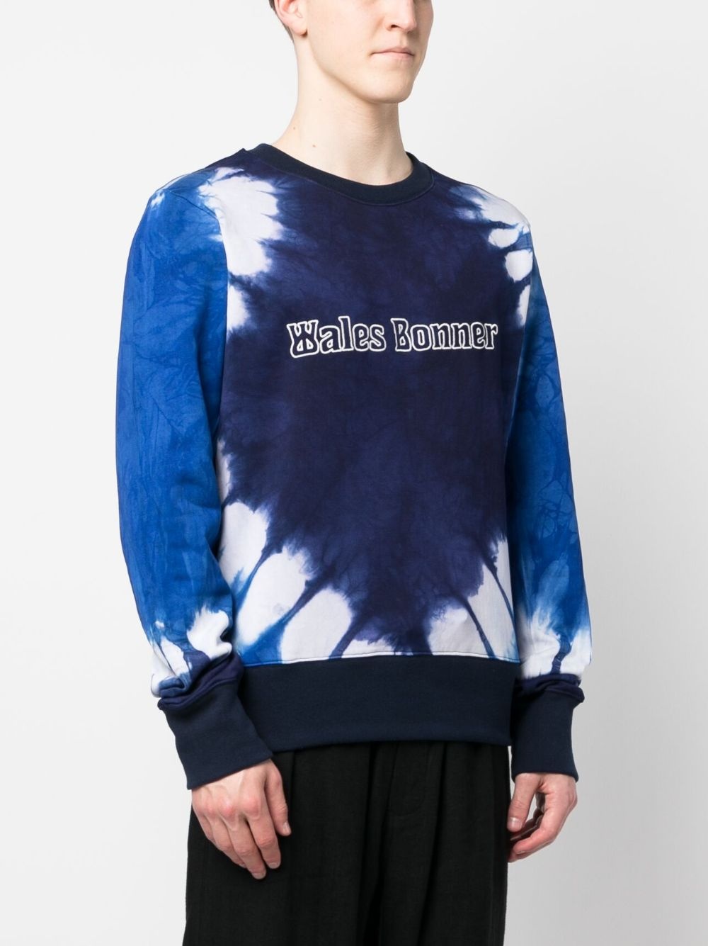 tie-dye logo-embroidered sweatshirt - 3