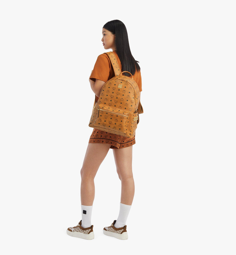 MCM Stark Side Studs Backpack in Visetos outlook