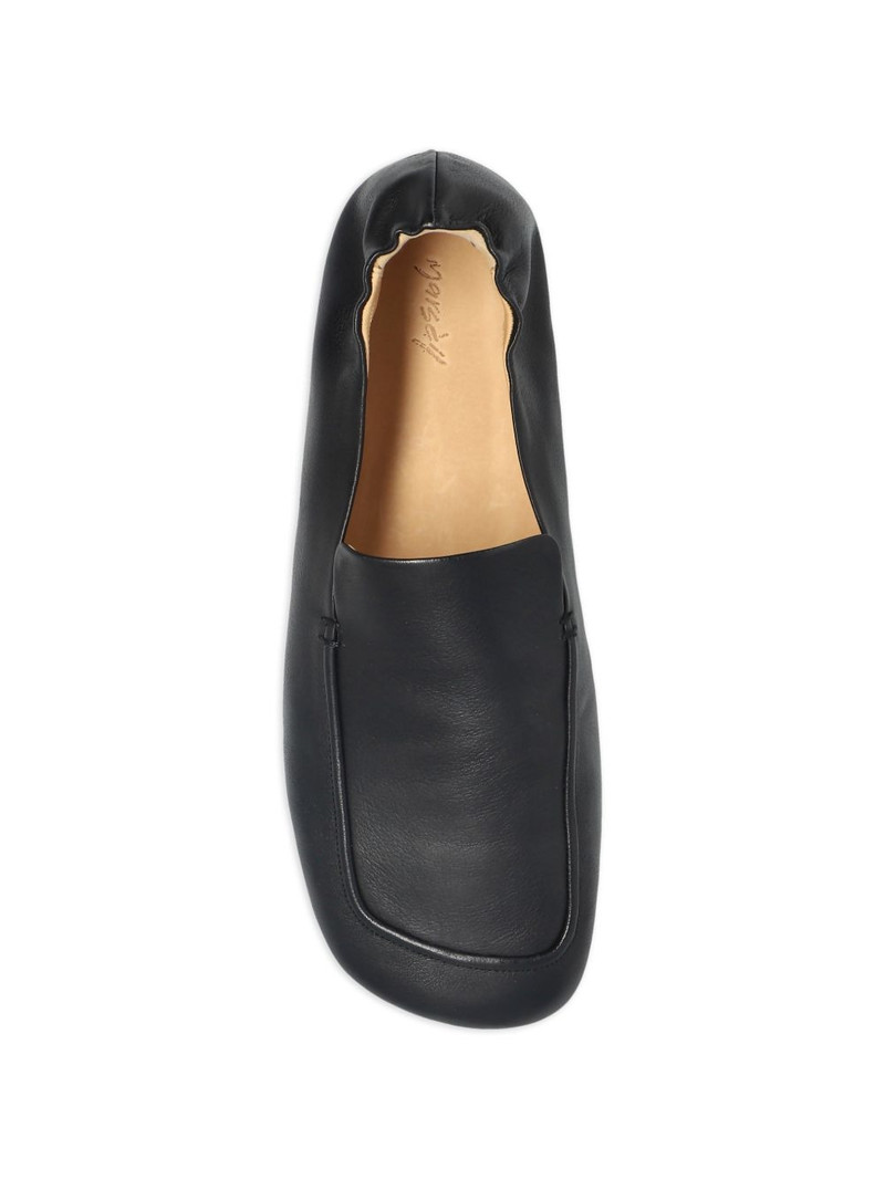 gathered leather loafers 4