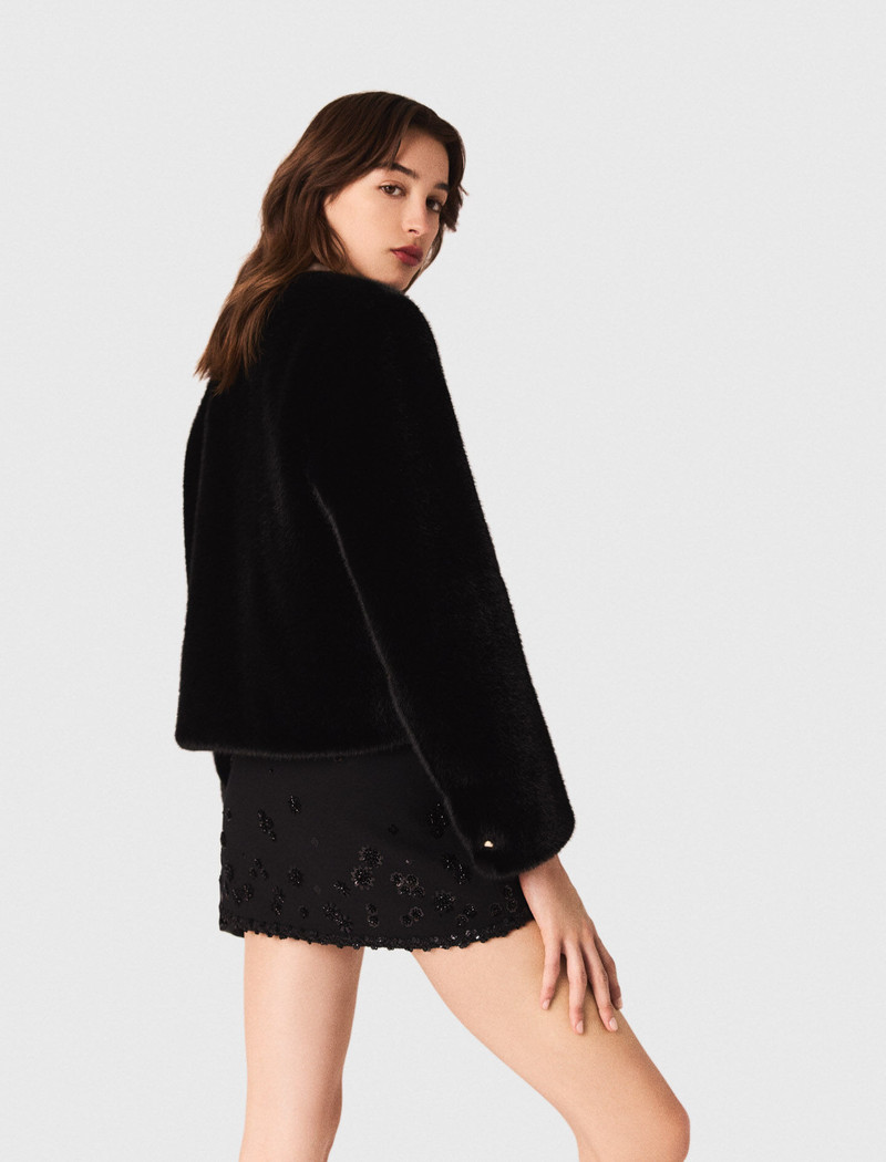 Short faux fur coat 3