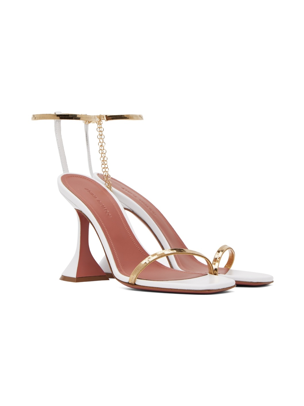 White Henson Heeled Sandals - 4