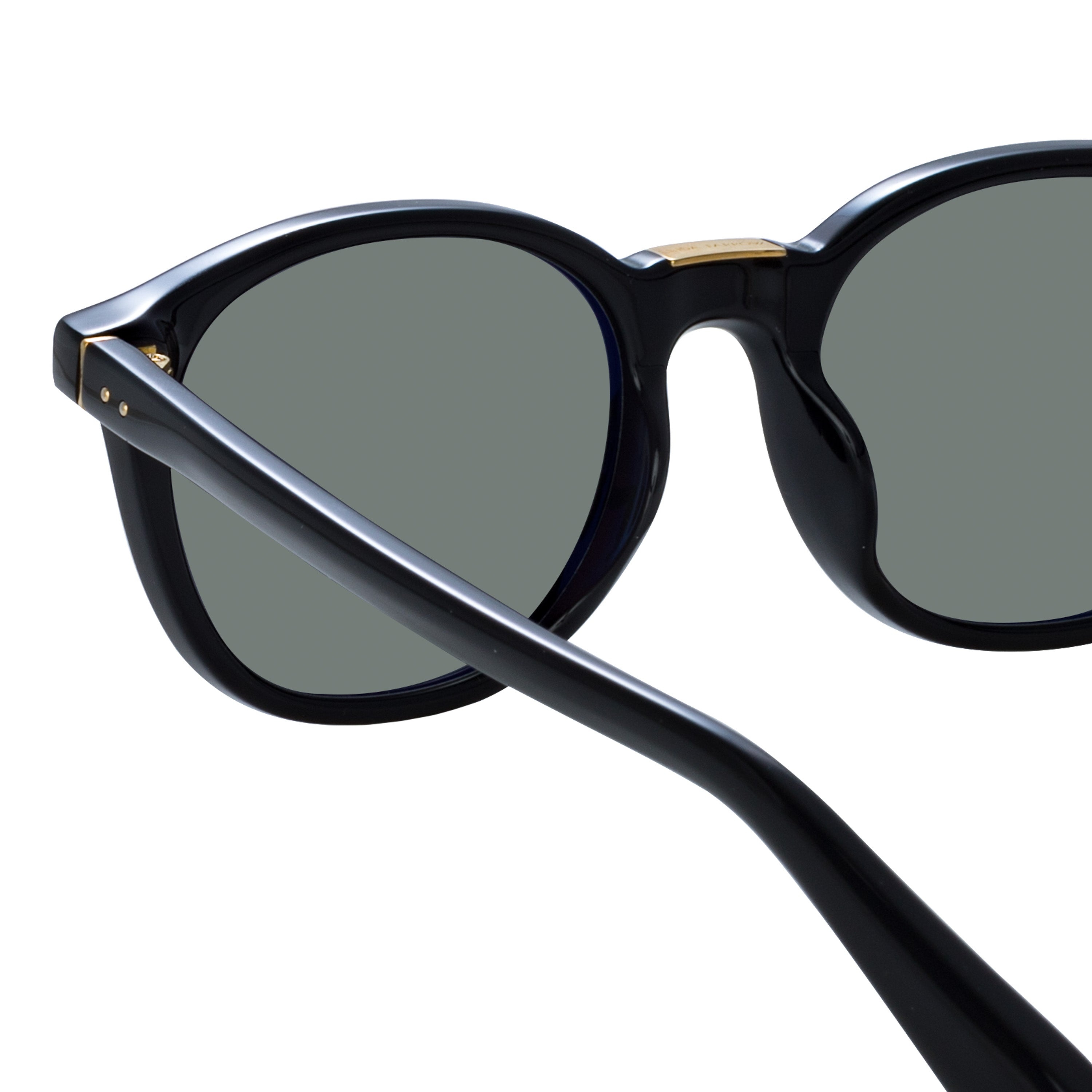 POWELL D-FRAME SUNGLASSES IN BLACK - 4