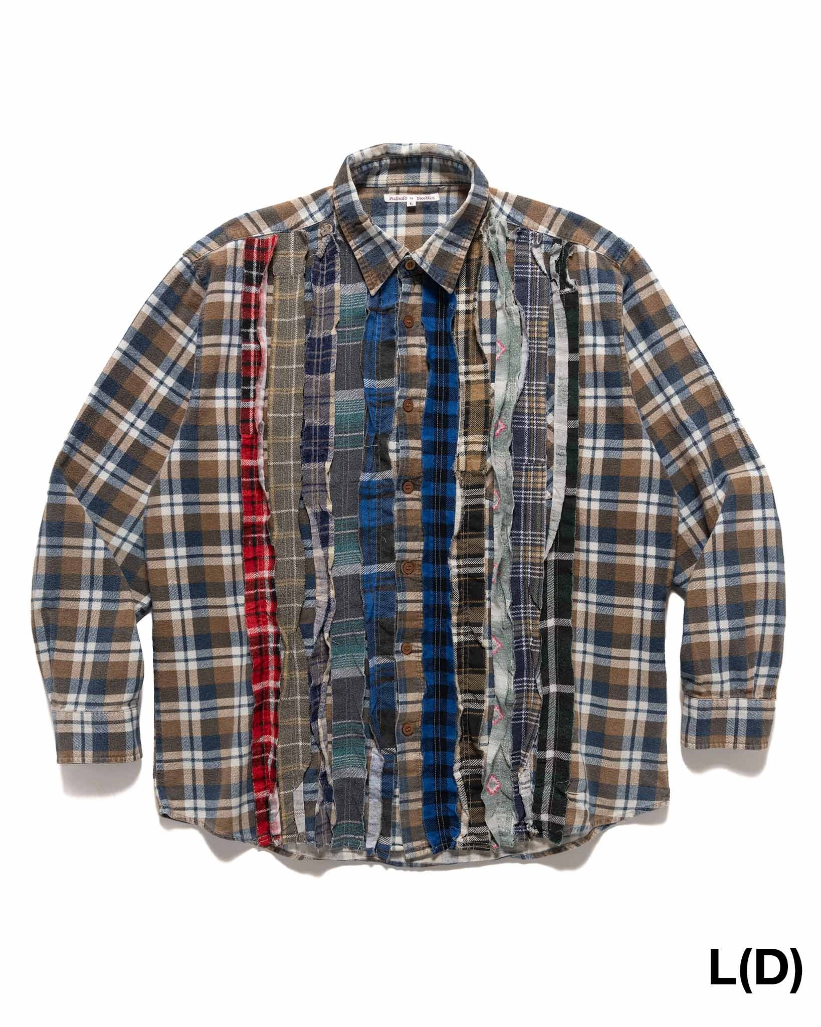 Rebuild by Needles Flannel Shirt -> Ribbon Shirt Assorted - 16
