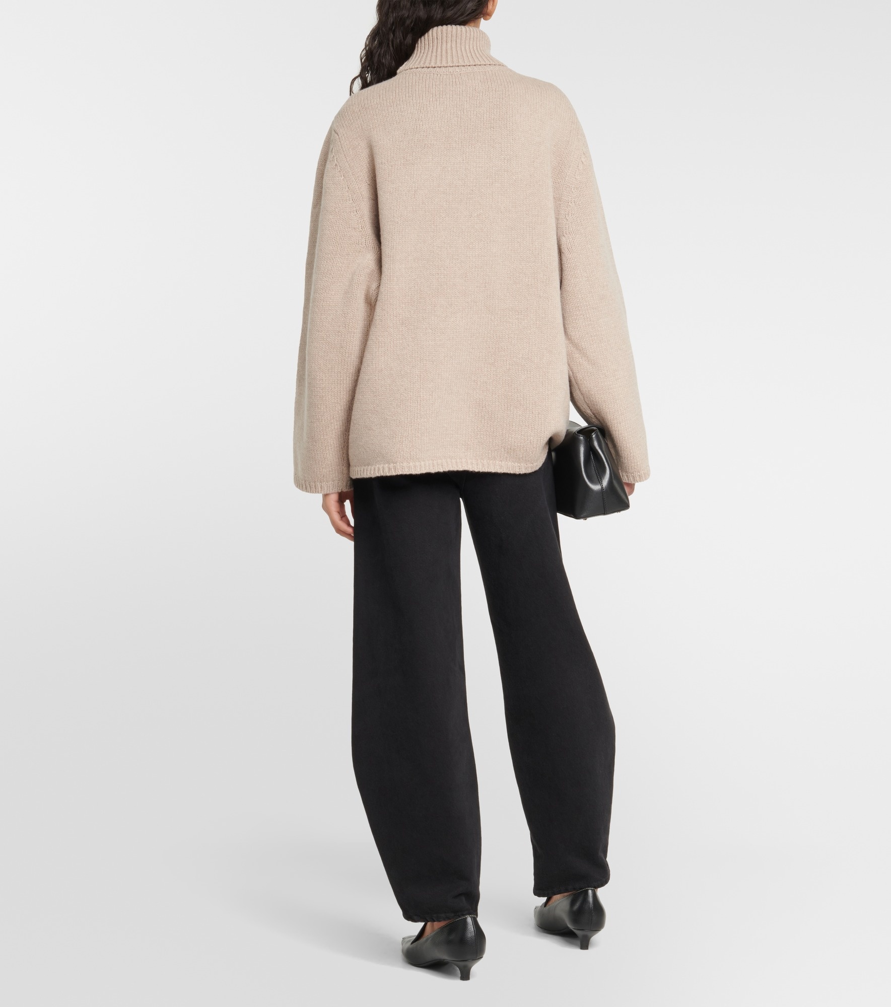Totême Wool and cashmere turtleneck sweater mytheresa REVERSIBLE