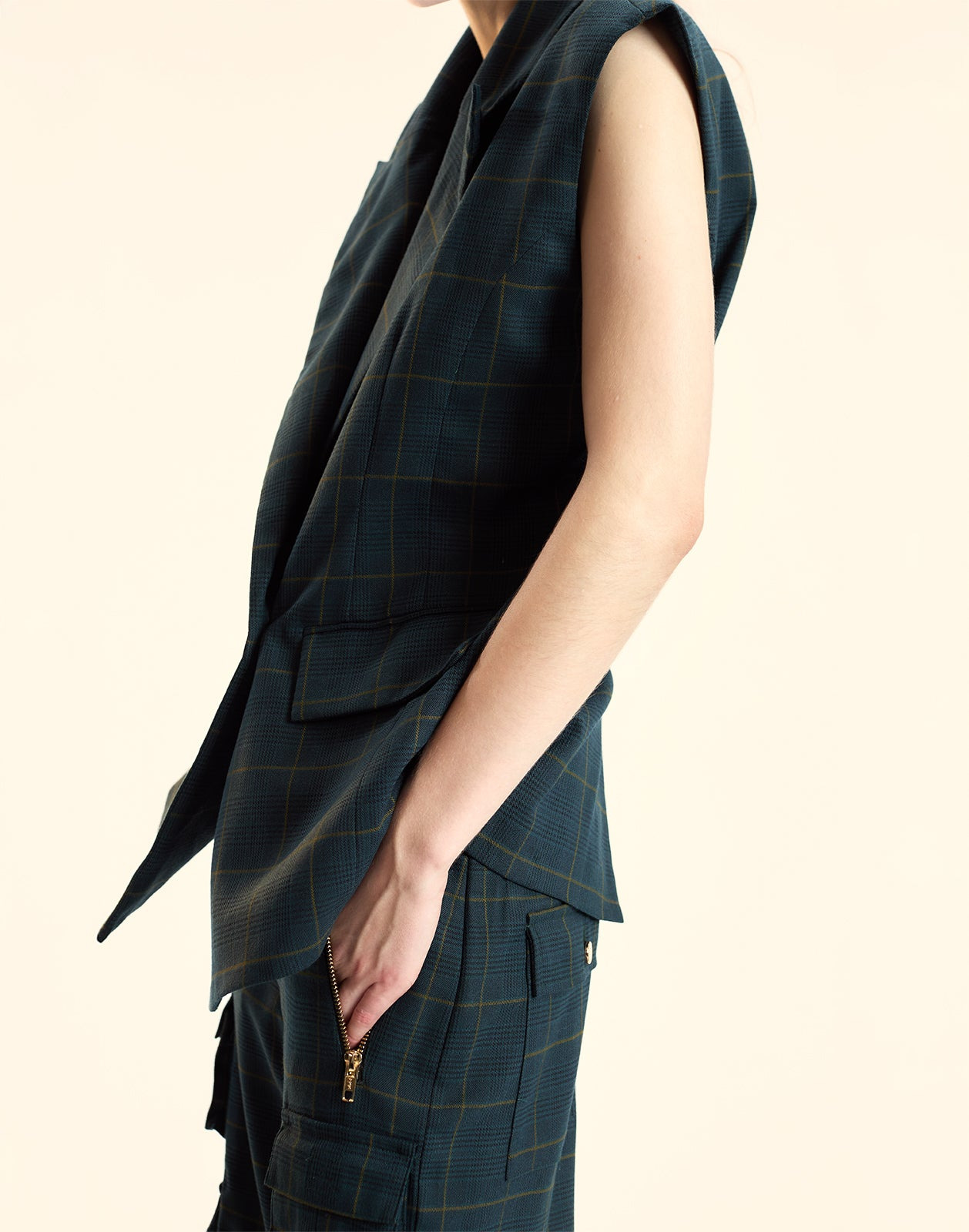 Plaid Vest - 3