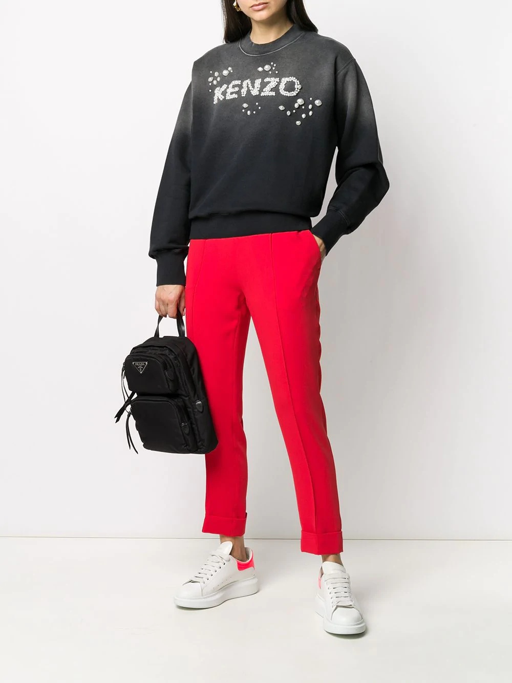 logo-embellished ombré sweatshirt - 2