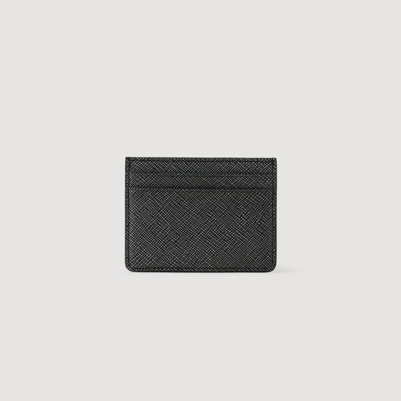 Sandro RECONSTITUTED LEATHER CARDHOLDER outlook