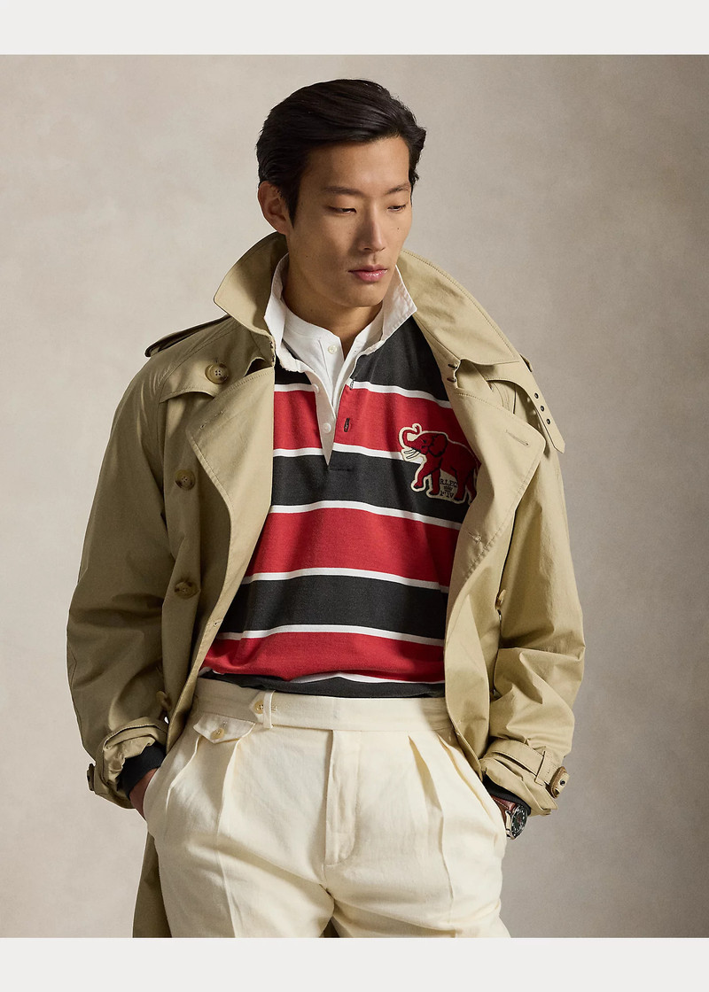 Vintage Fit Striped Jersey Rugby Shirt 6