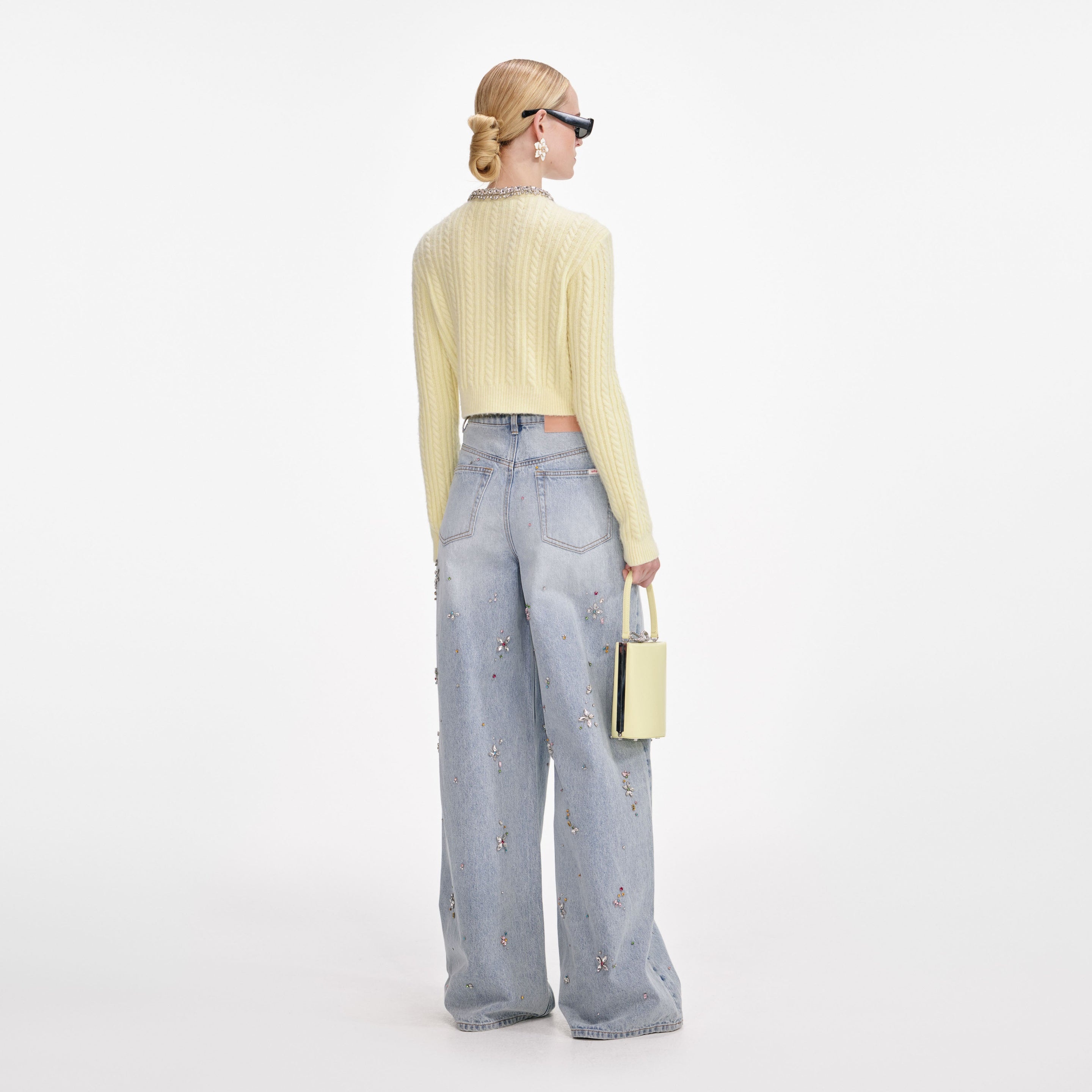 Yellow Alpaca Cardigan - 3